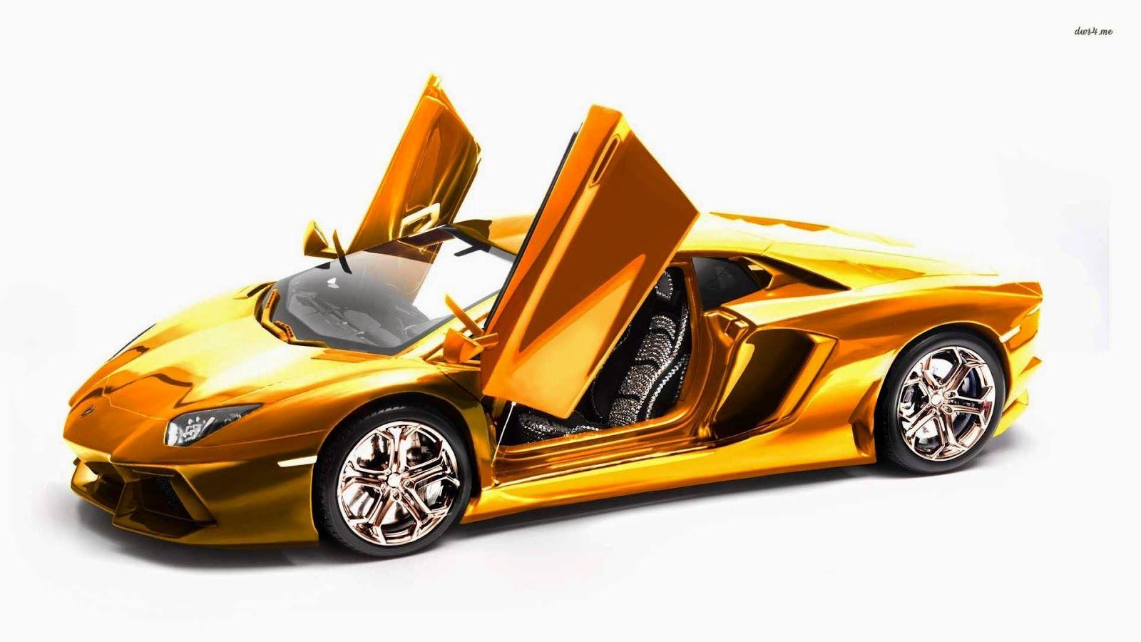 1600x900 Gold Lamborghini Wallpaper