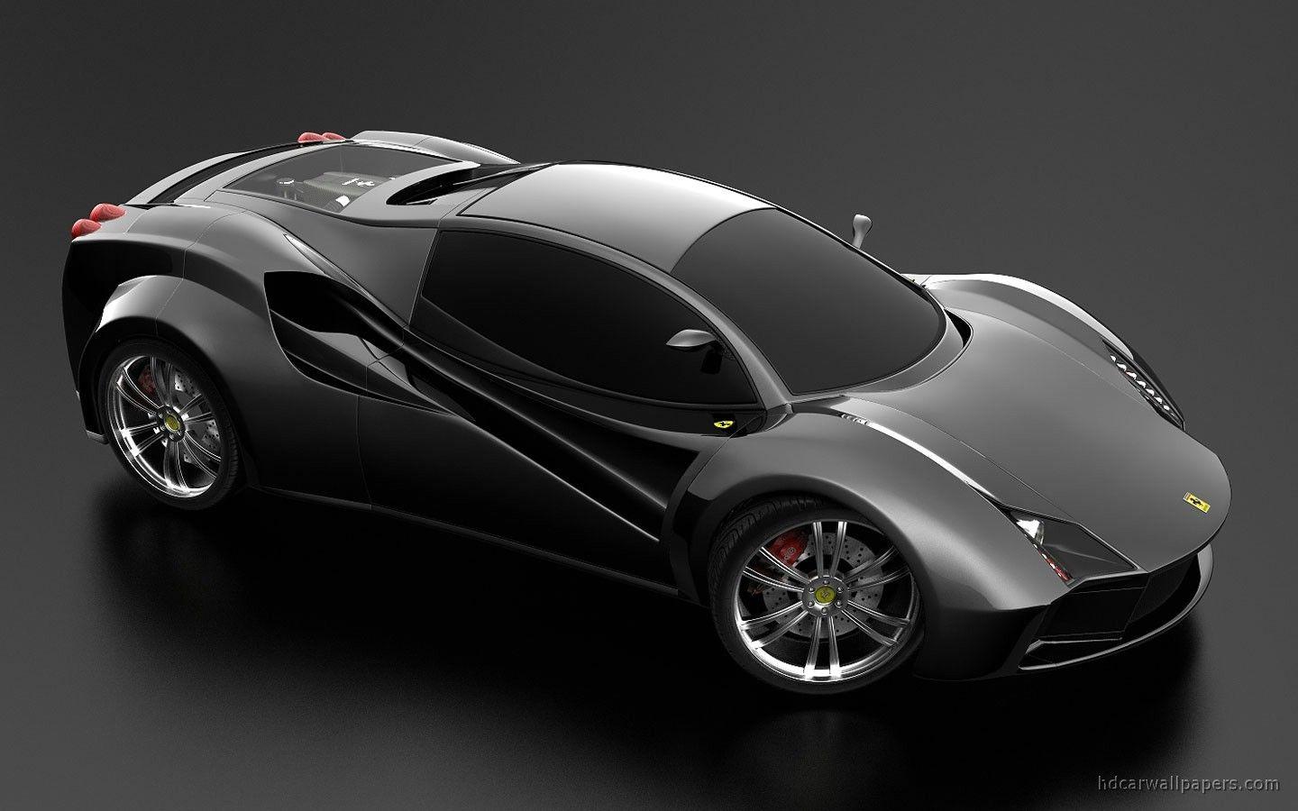 1440x900 Background Stylish Black Ferrari Cars Likegrasscom With Front View