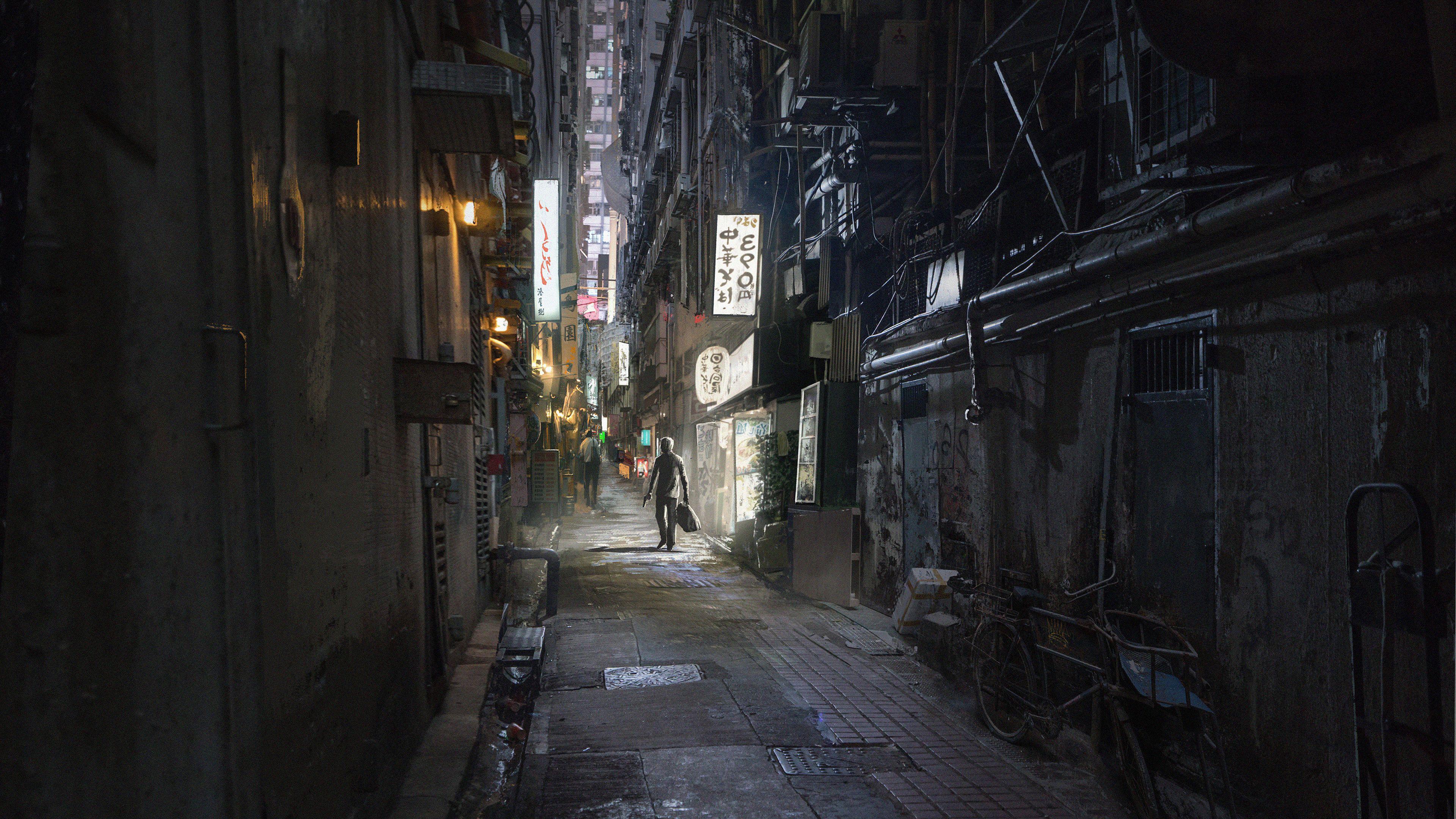 3840x2160 Dangerous Alley, HD Artist, 4k Wallpaper, Image