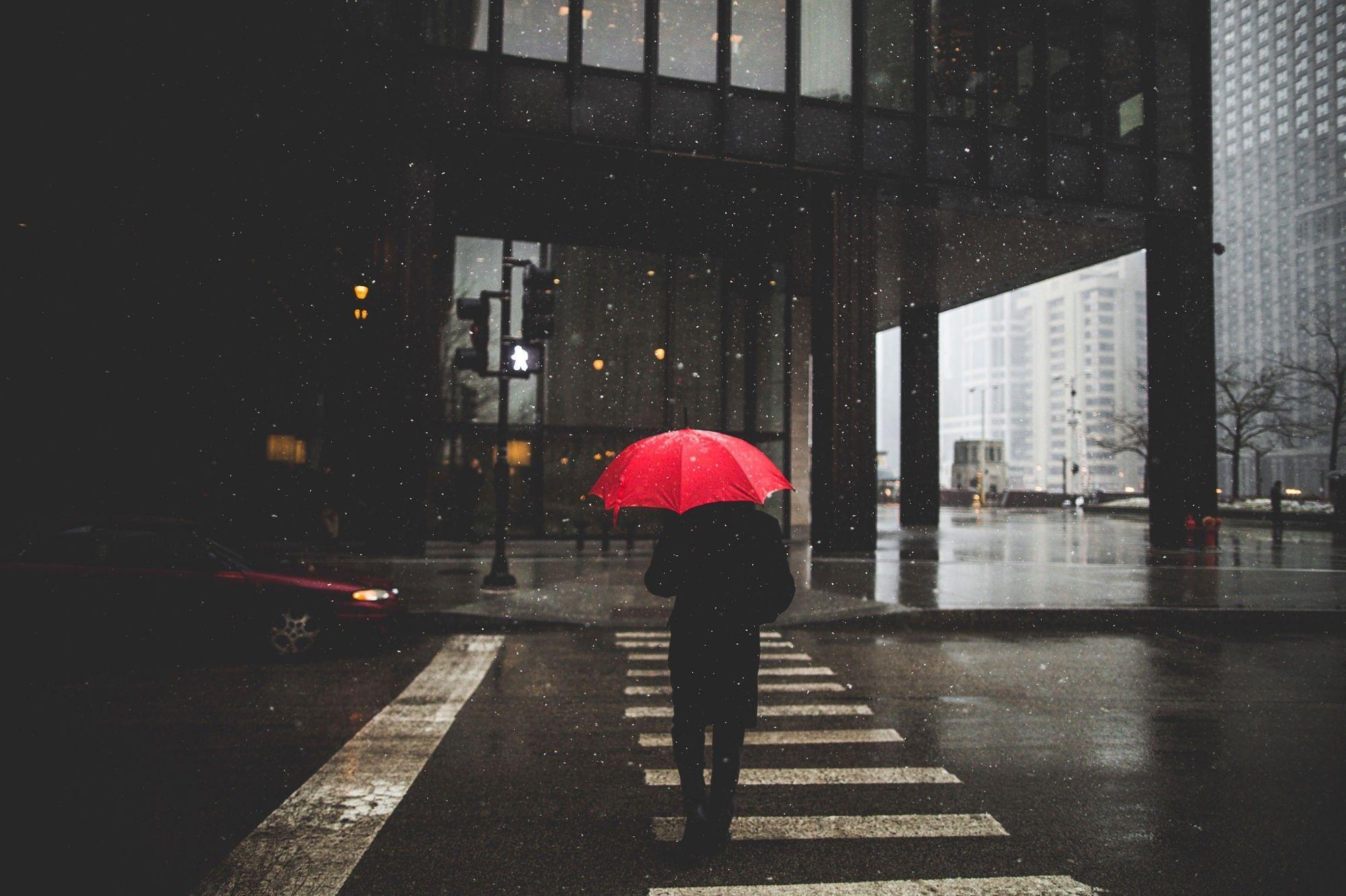 2000x1333 umbrella, Street, Rain Wallpaper HD / Desktop and Mobile Background