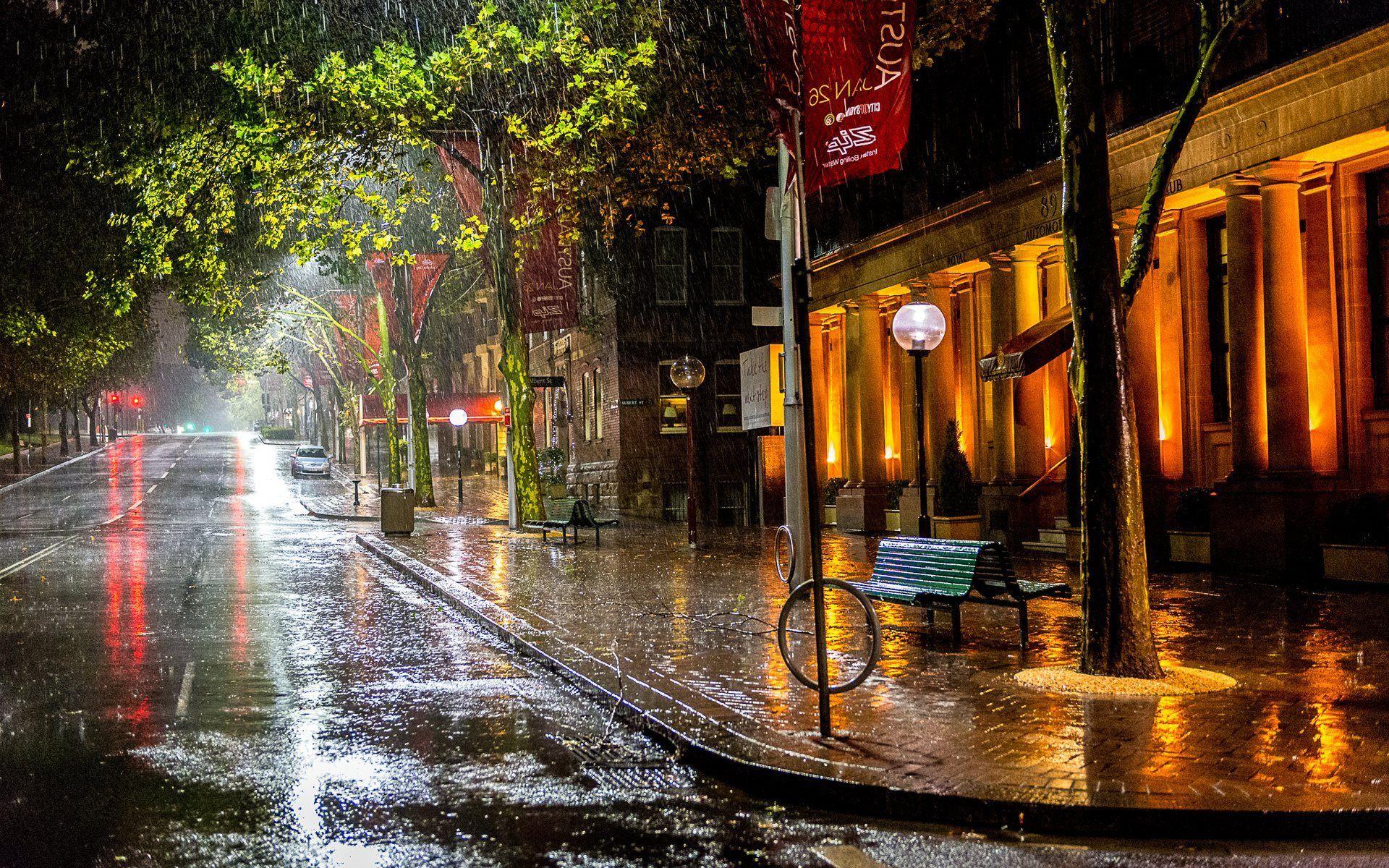 Rain Street Wallpapers - Top Free Rain Street Backgrounds - Wallpaperaccess