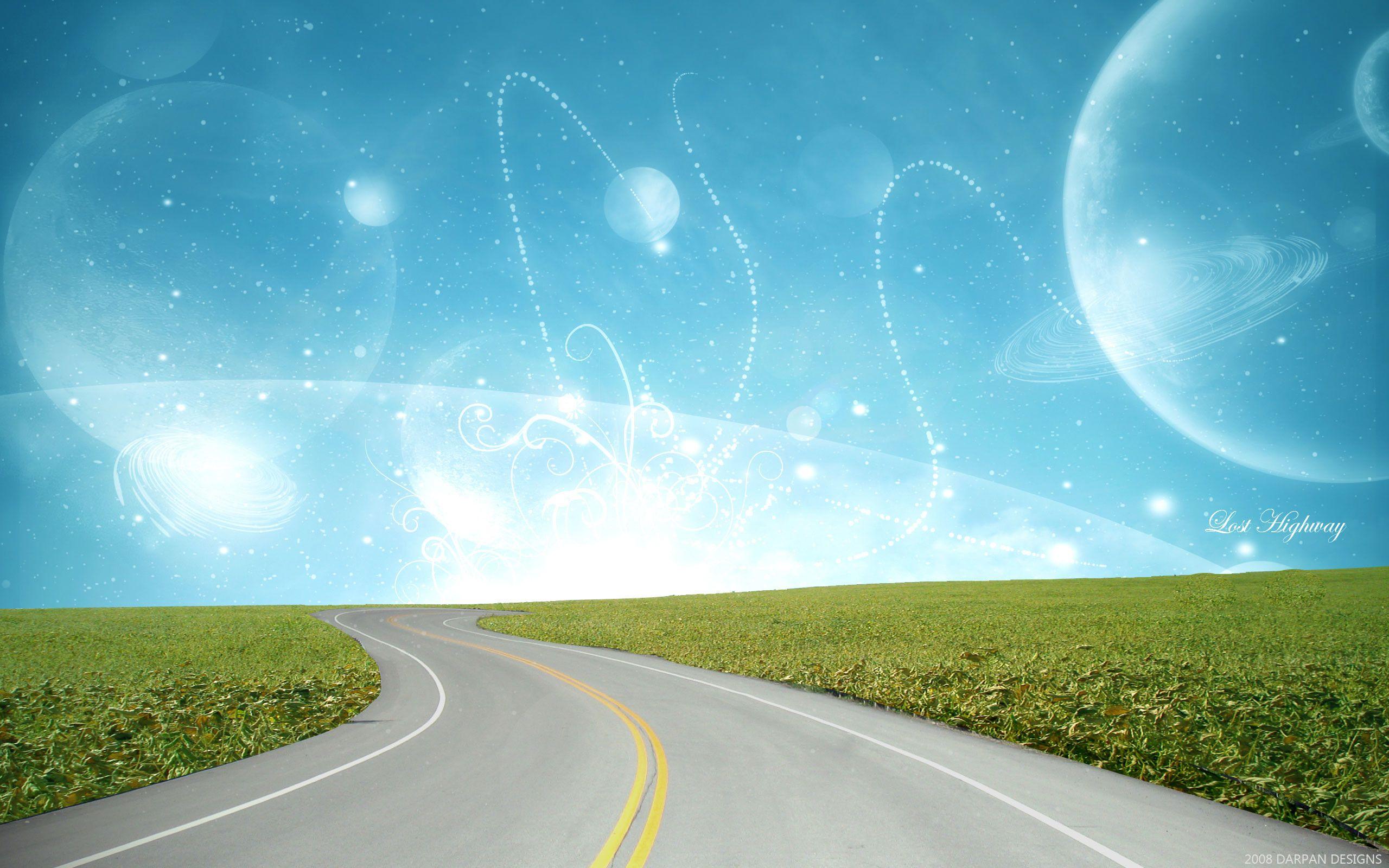 2560x1600 Highway Wallpaper background picture