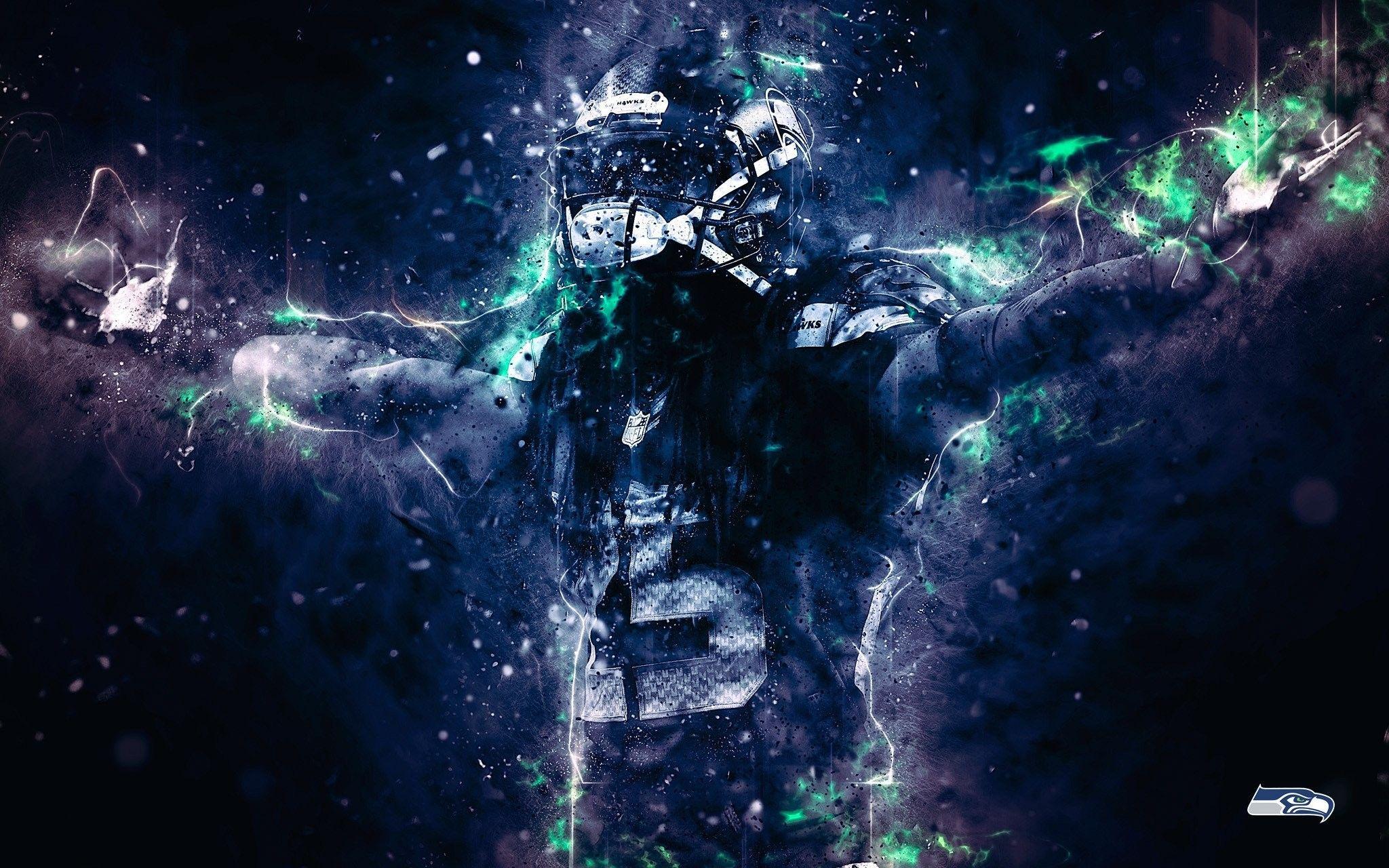 2048x1280 3D NFL Football Wallpaper