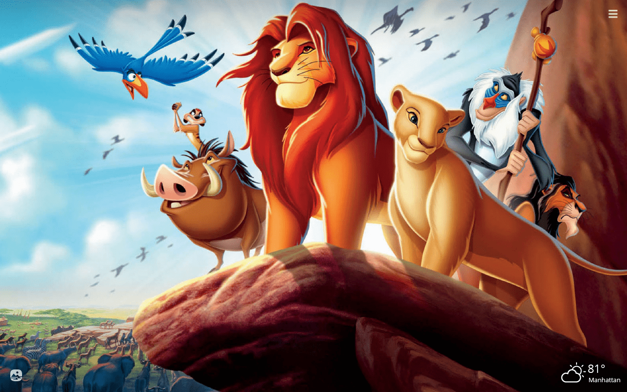 1280x800 The Lion King HD Wallpaper Theme New Tab Theme