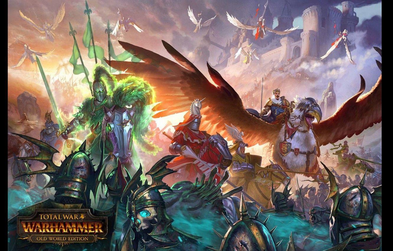 1332x850 Wallpaper warhammer, empire, total war, bretonnia, old world