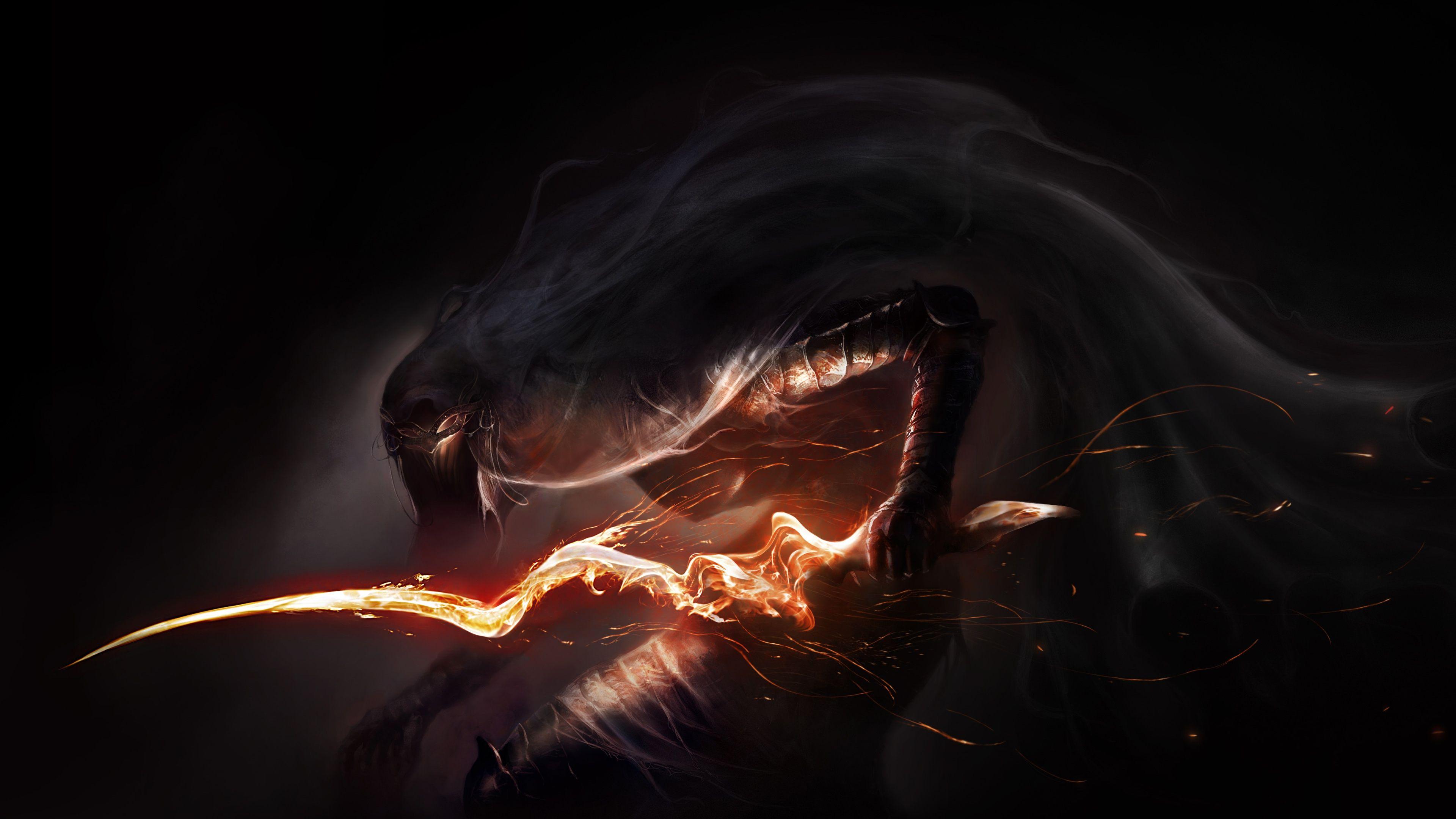 3840x2160 Dark Souls III Monster Concept Wallpaper in jpg format