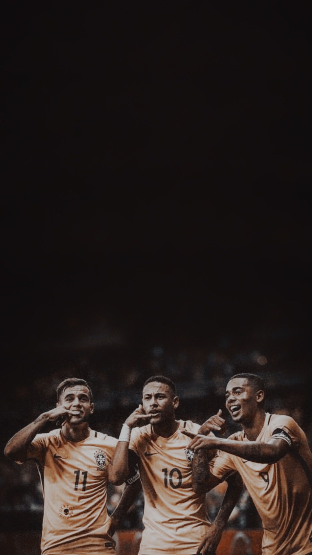 1080x1920 Brazil Football Team Wallpaper