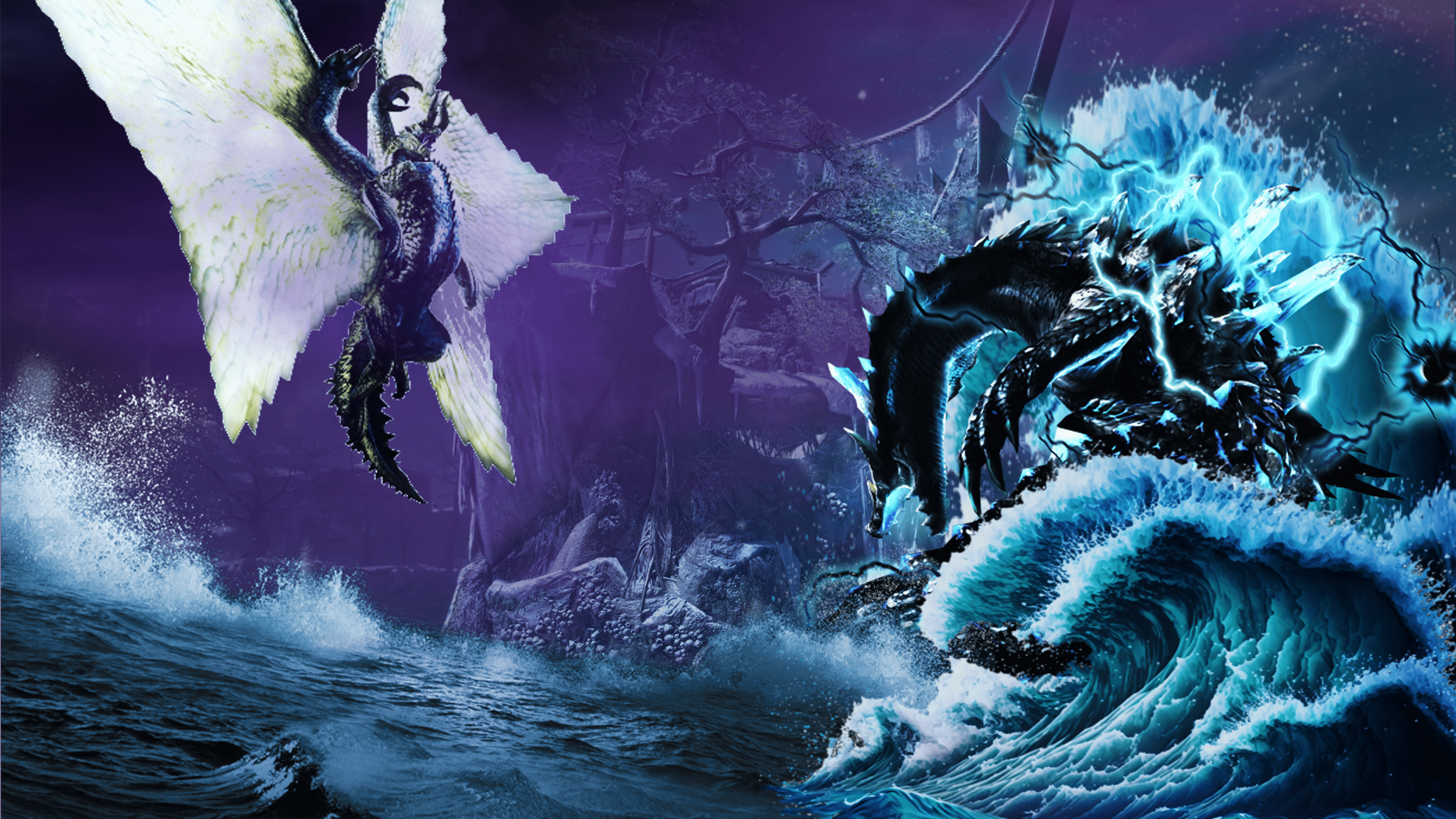3474x1953 The 6th and final battle of the 3rd Elder Dragon Bracket is Abyssal Lagiacrus vs Shagaru Magala! Vote for who you think wins, and the victor gets to go to the next