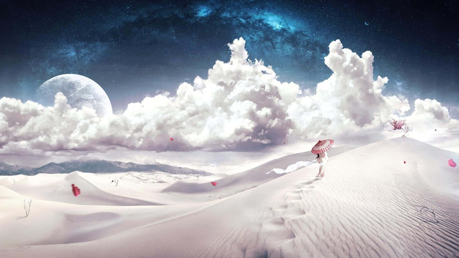 1920x1080 Desert Landscape Heaven Background