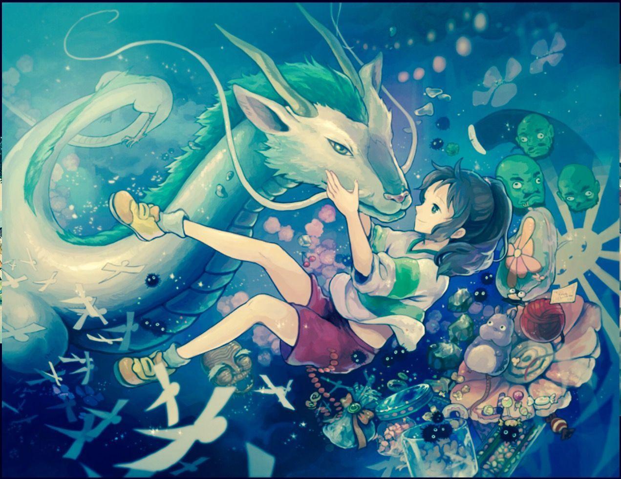 1271x982 Spirited Away Water HD Wallpaper
