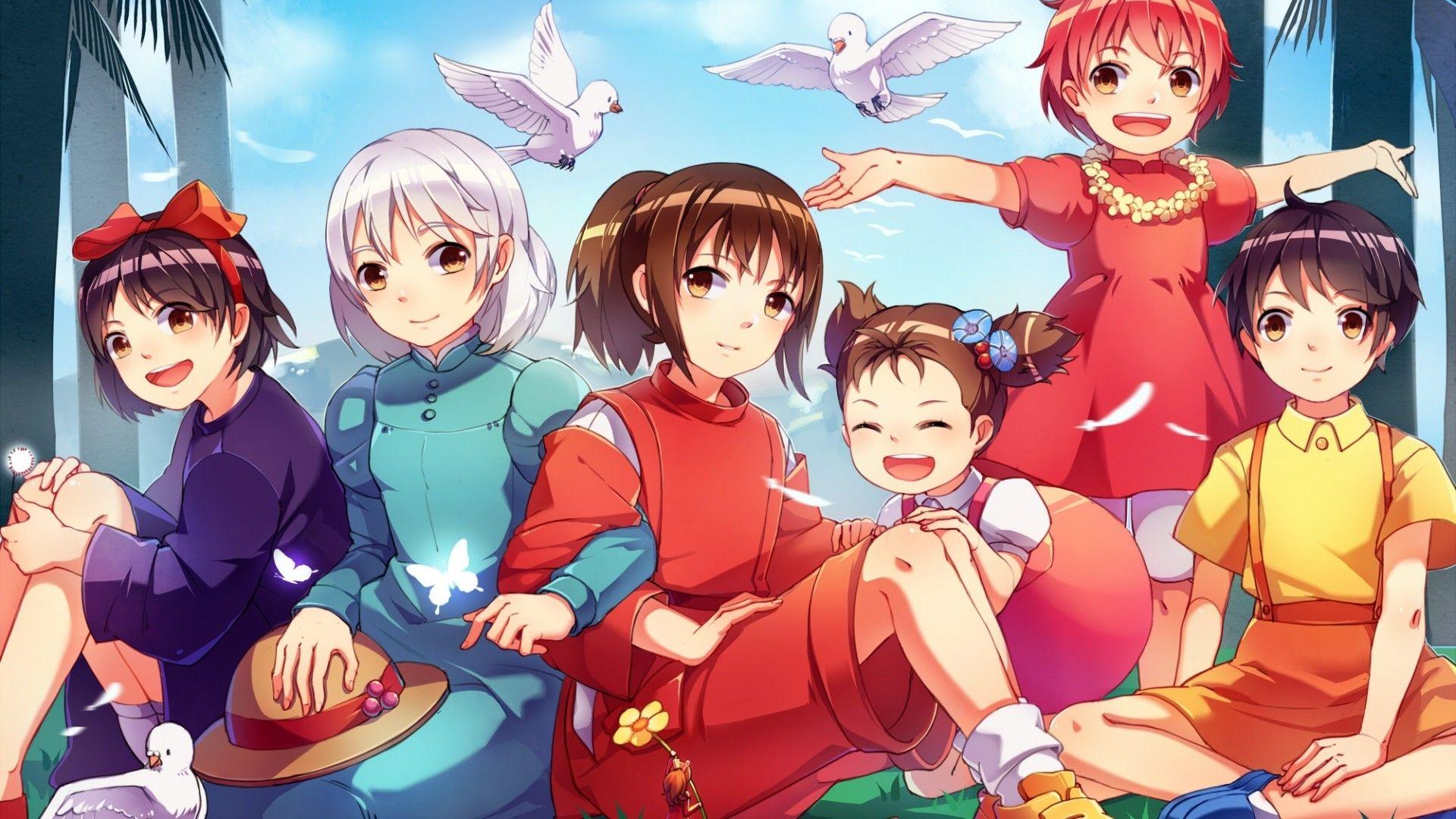 1920x1080 Studio Ghibli, Crossovers, Chihiro, Spirited Away
