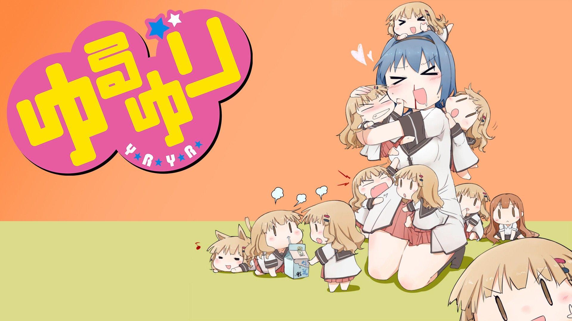 1920x1080 Yuru Yuri, Anime Girls, Oomuro Sakurako, Chibi, Furutani