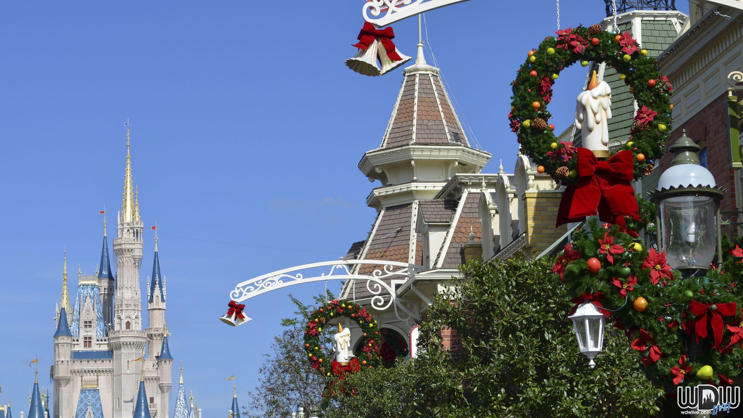 2560x1440 Related For Magic Kingdom Christmas Wallpaper, HD Wallpaper