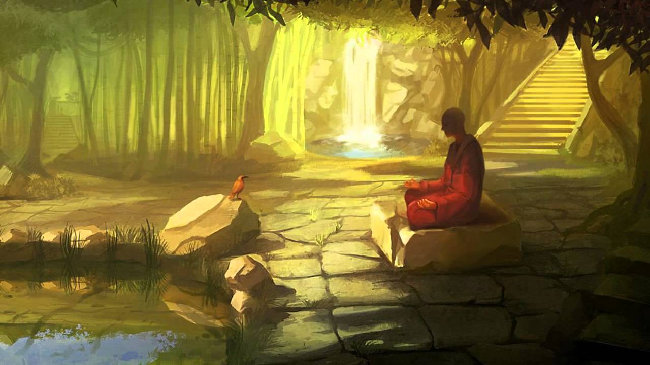 Nhạc thiền 1280x720: Thiền định Phật giáo với hình nền yên bình - Bài hát thư giãn Phật giáo Thiền tông