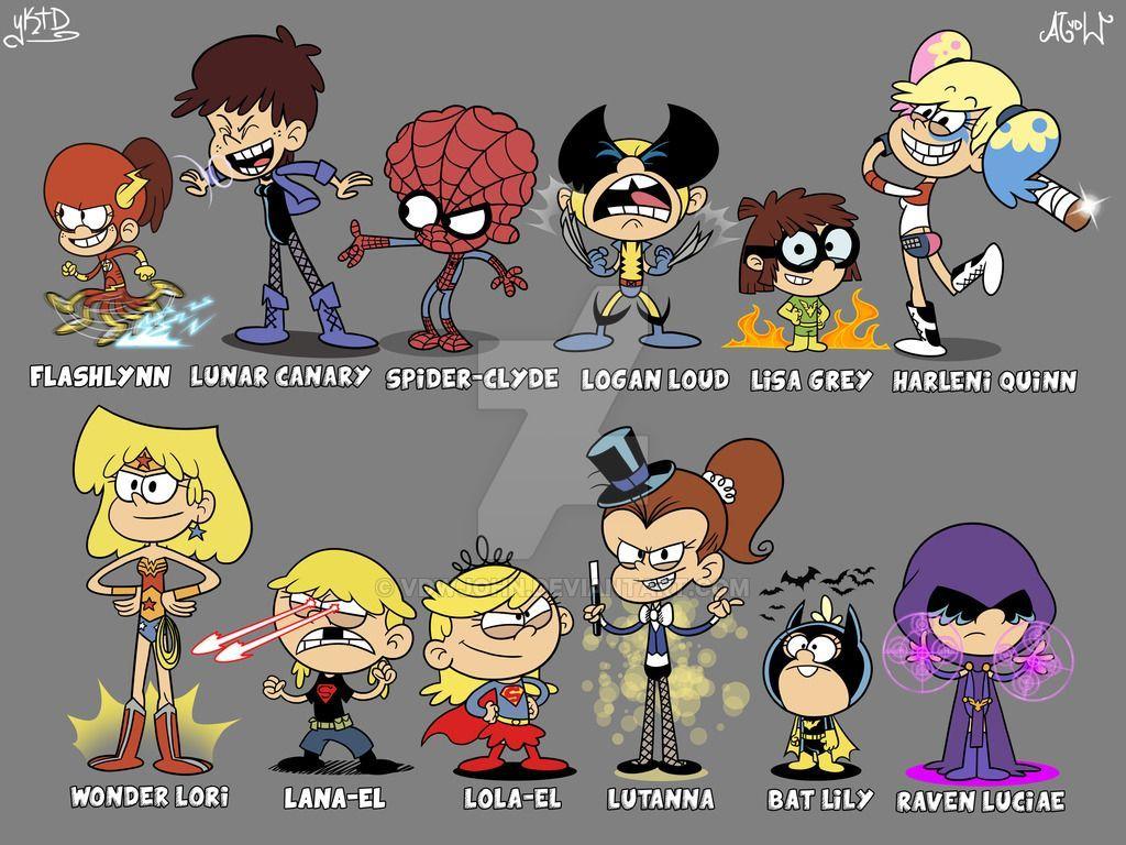 1024x768 THE LOUD HOUSE SUPERHEROES