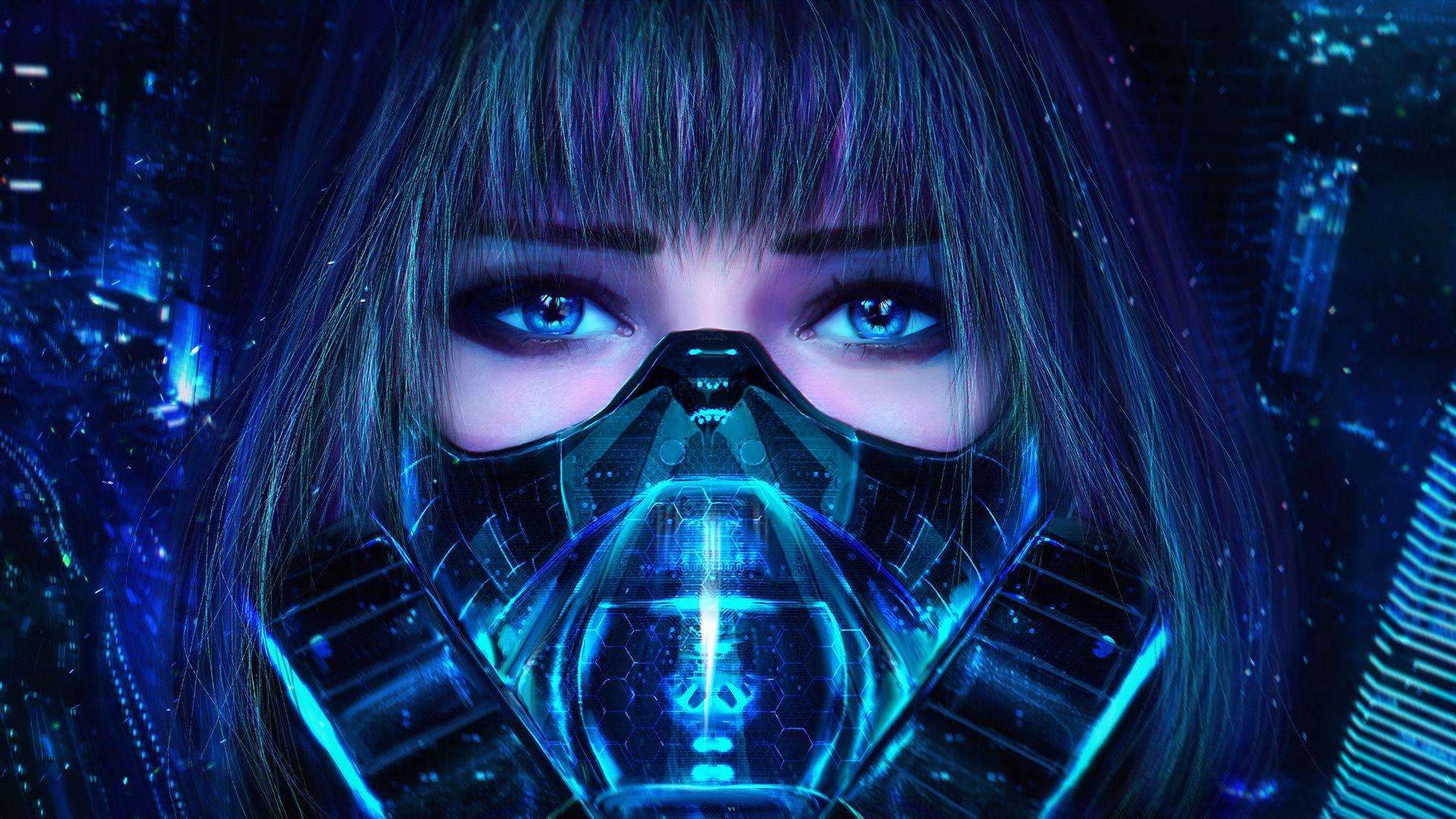 1920x1080 Cyberpunk Background HD PixelsTalk Nhật Bản, Đầy màu sắc, Kỹ thuật số