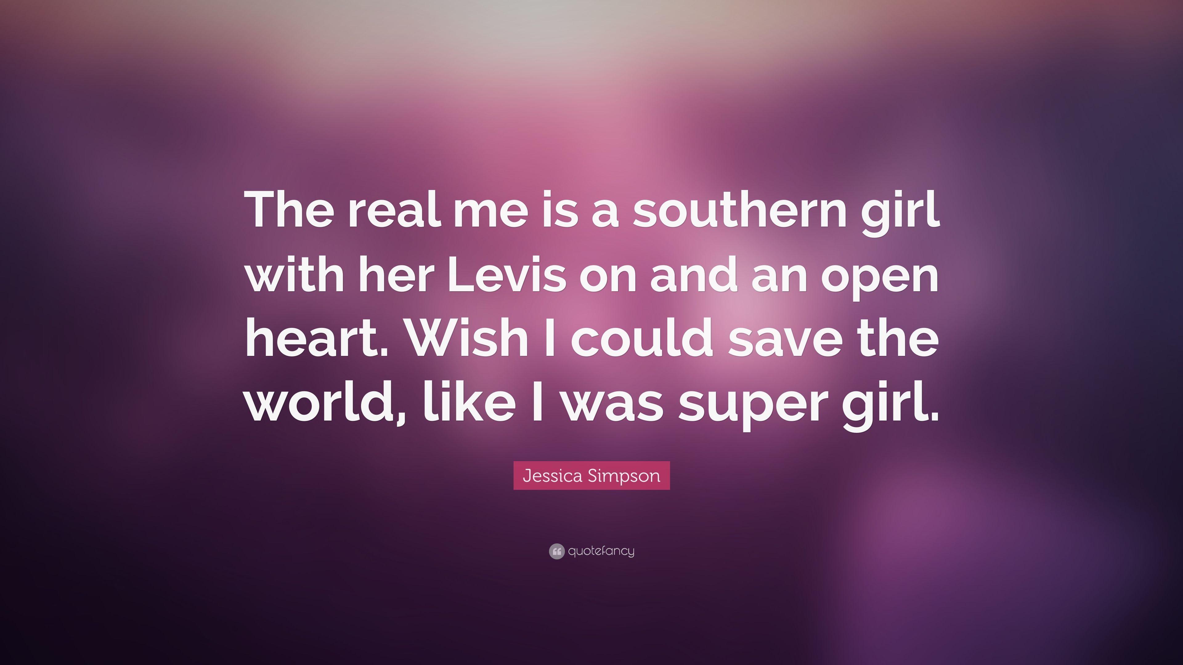 3840x2160 Jessica Simpson Quote: “The real me is a southern girl with her