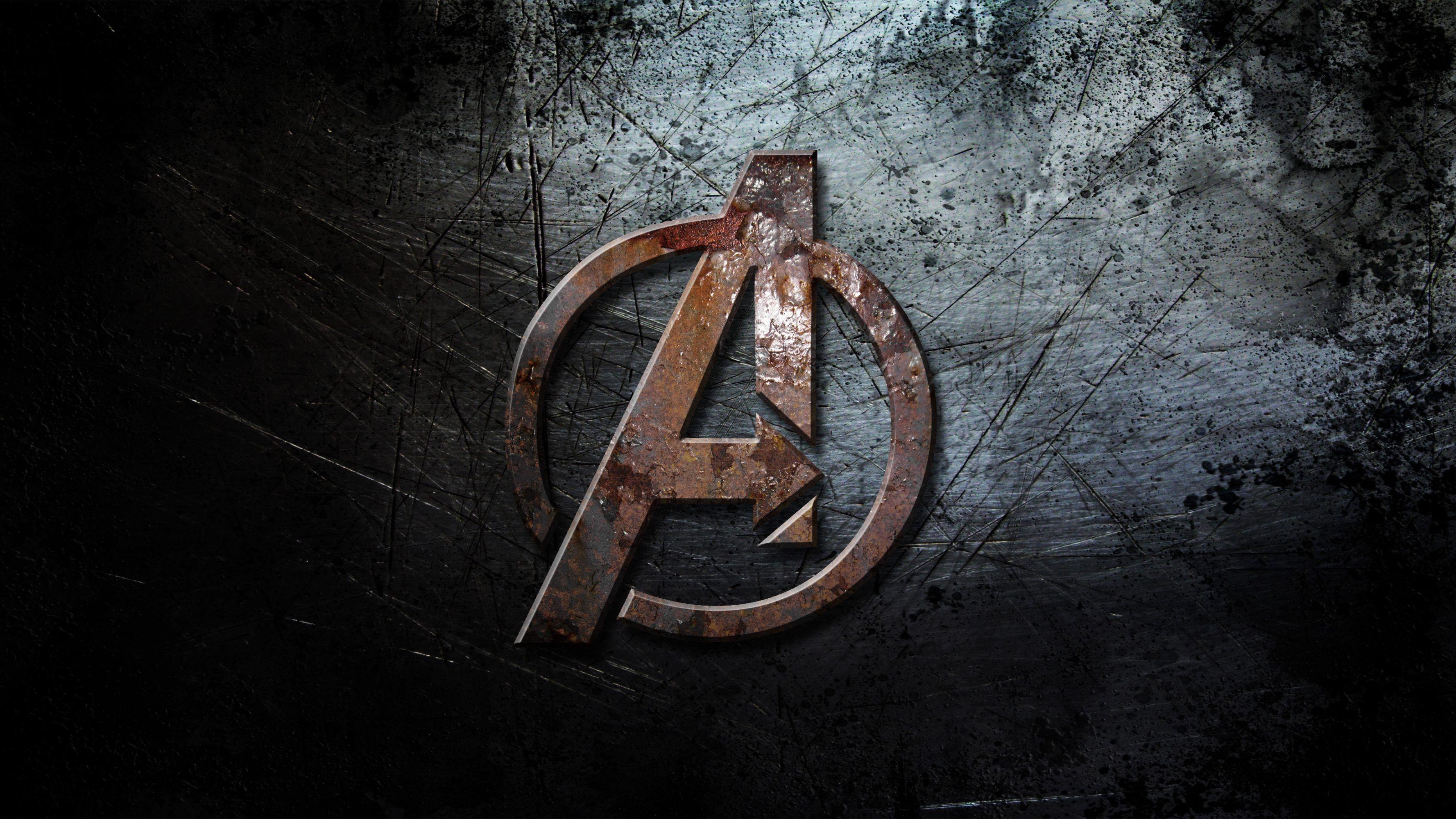 3555x2000 Avengers Logo 4K UHD Wallpaper