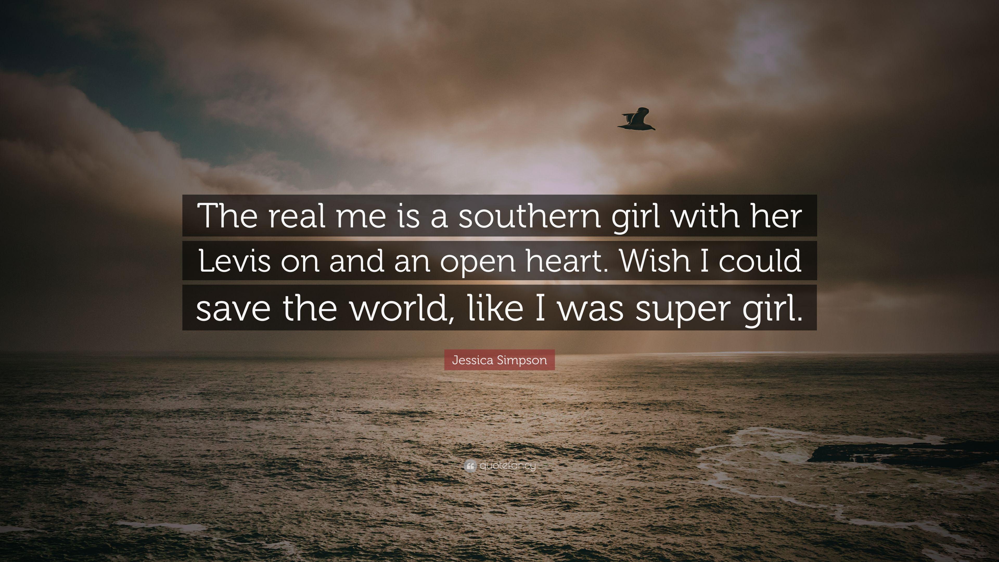 3840x2160 Jessica Simpson Quote: “The real me is a southern girl with her