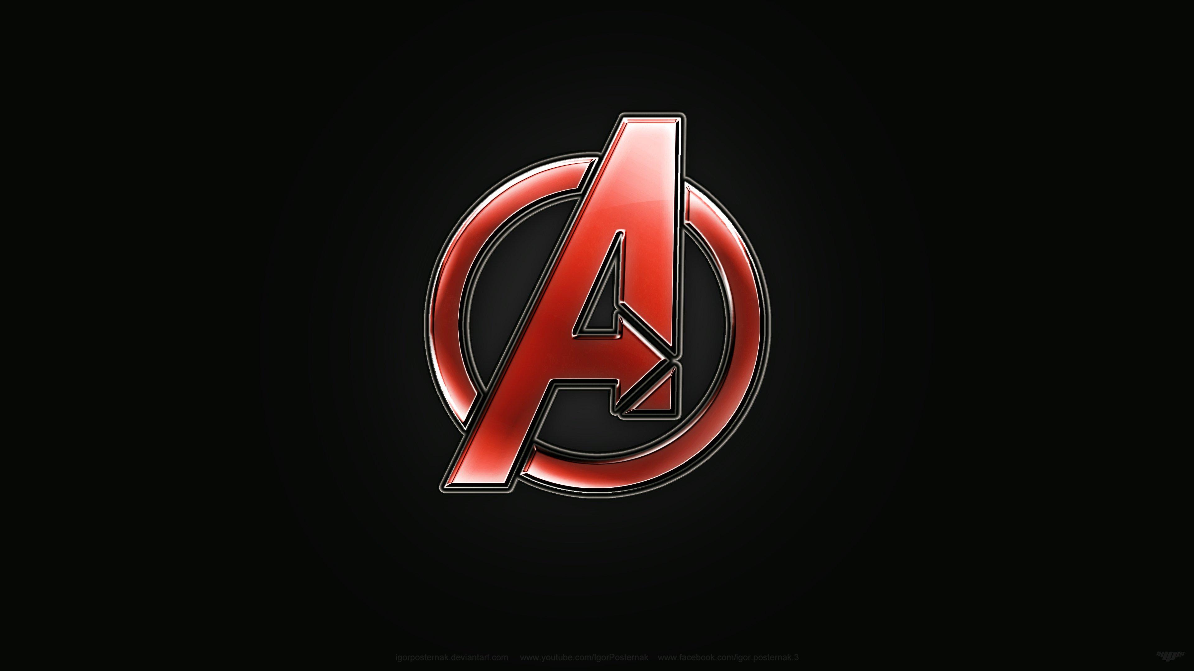 3840x2160 Avengers Logo Wallpaper Mobile
