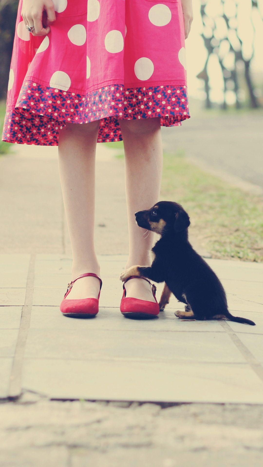 1080x1920 Background with cute stuff for girls