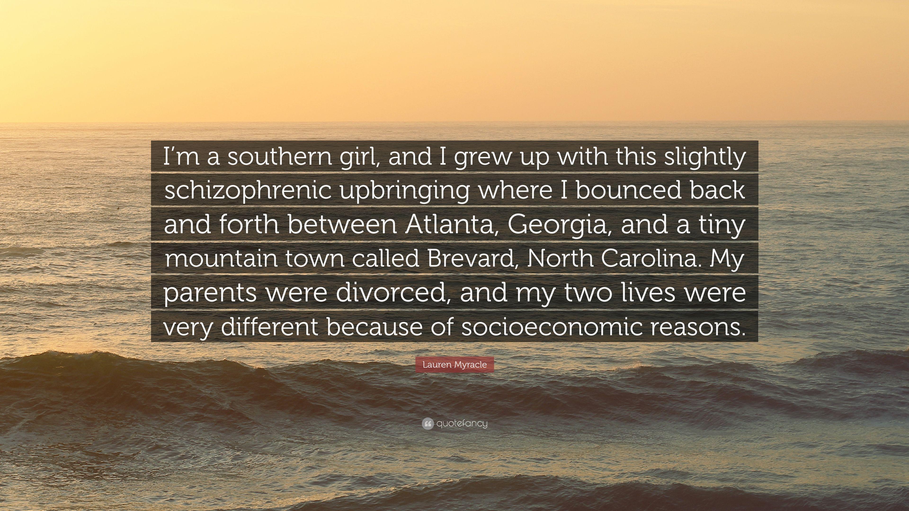 3840x2160 Lauren Myracle Quote: “I'm a southern girl, and I grew up with this