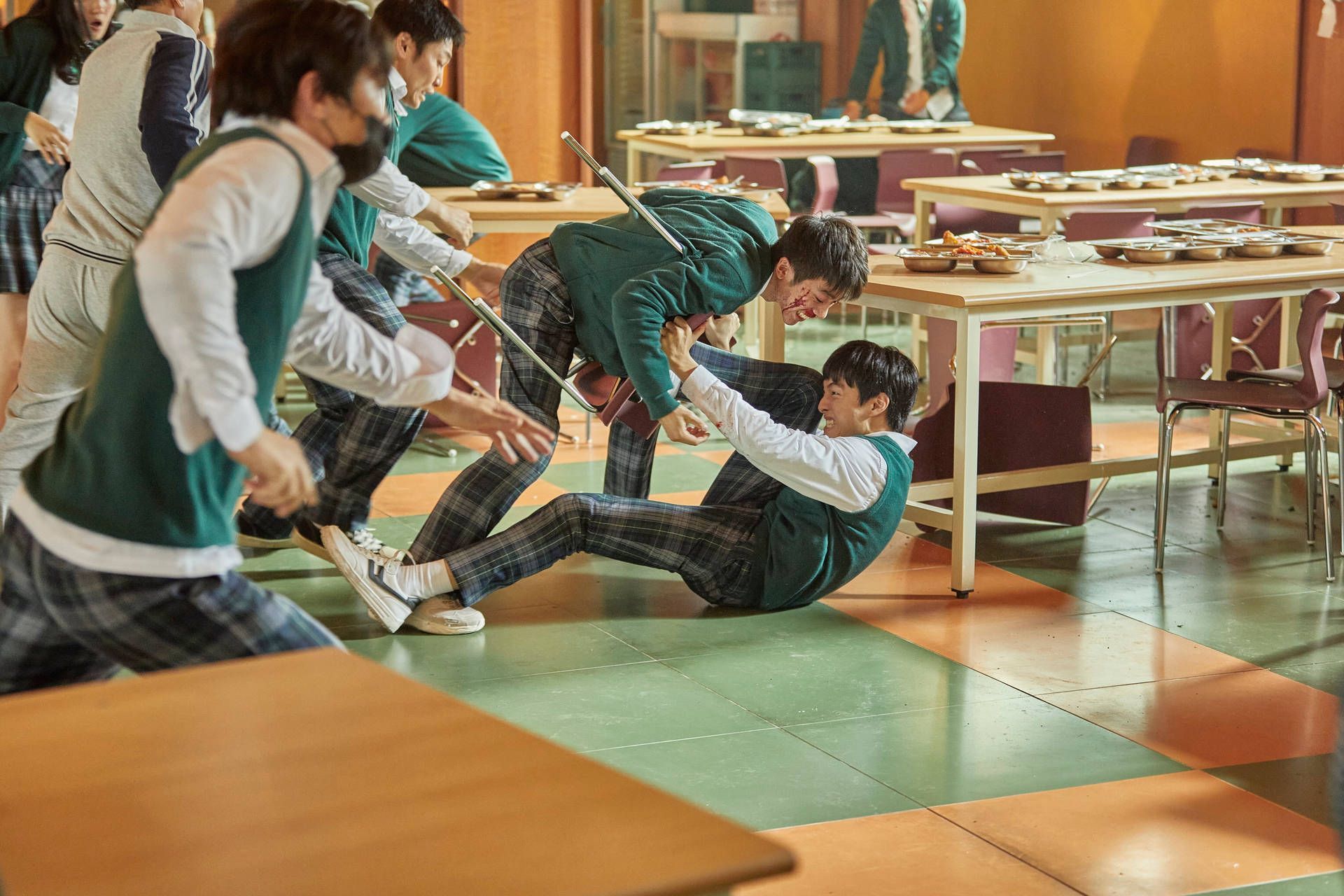 1920x1280 Terrifying Classroom Attack Scene From