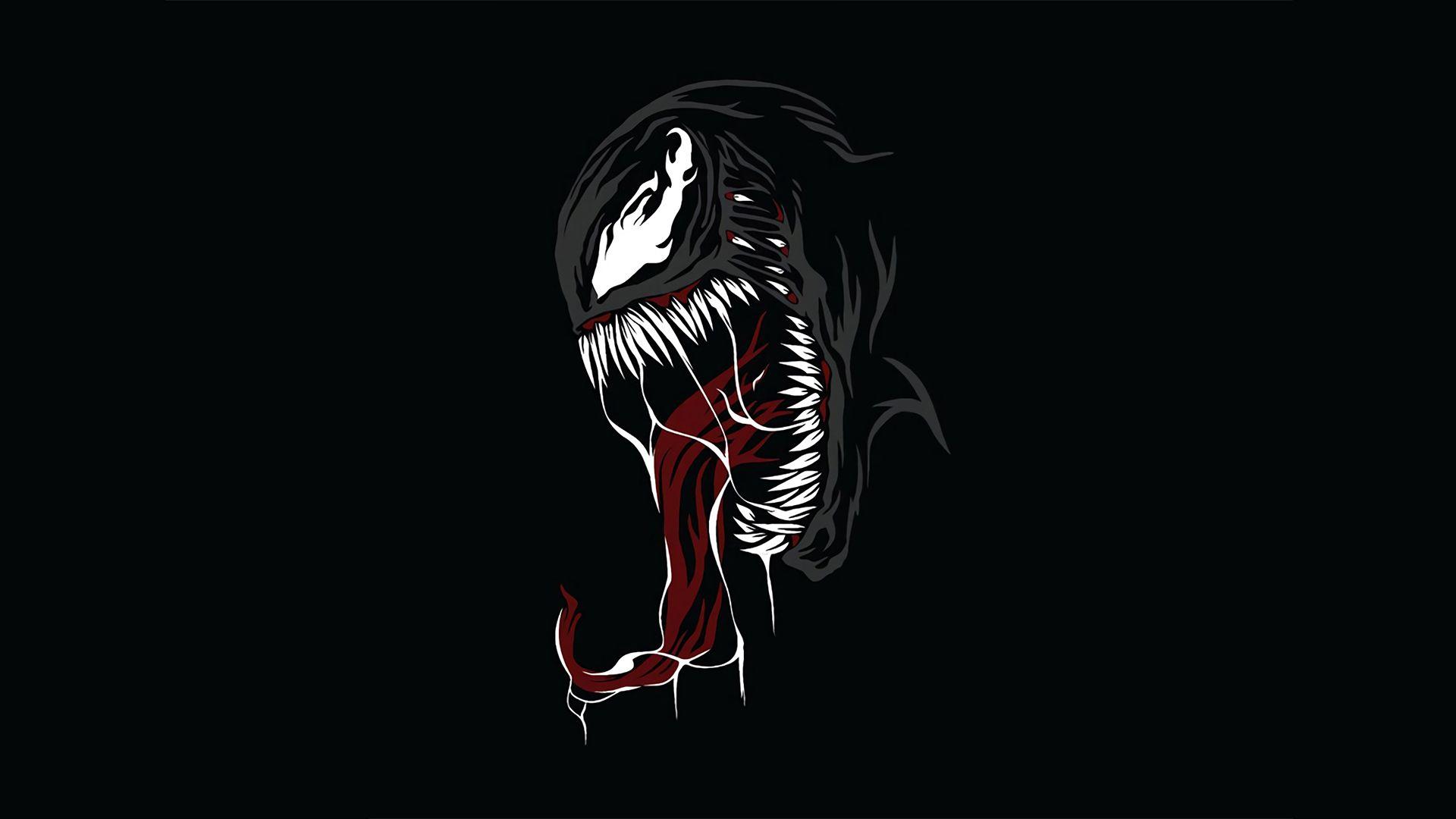 1920x1080 Venom Minimal Design, HD Superheroes, 4k Wallpaper, Image