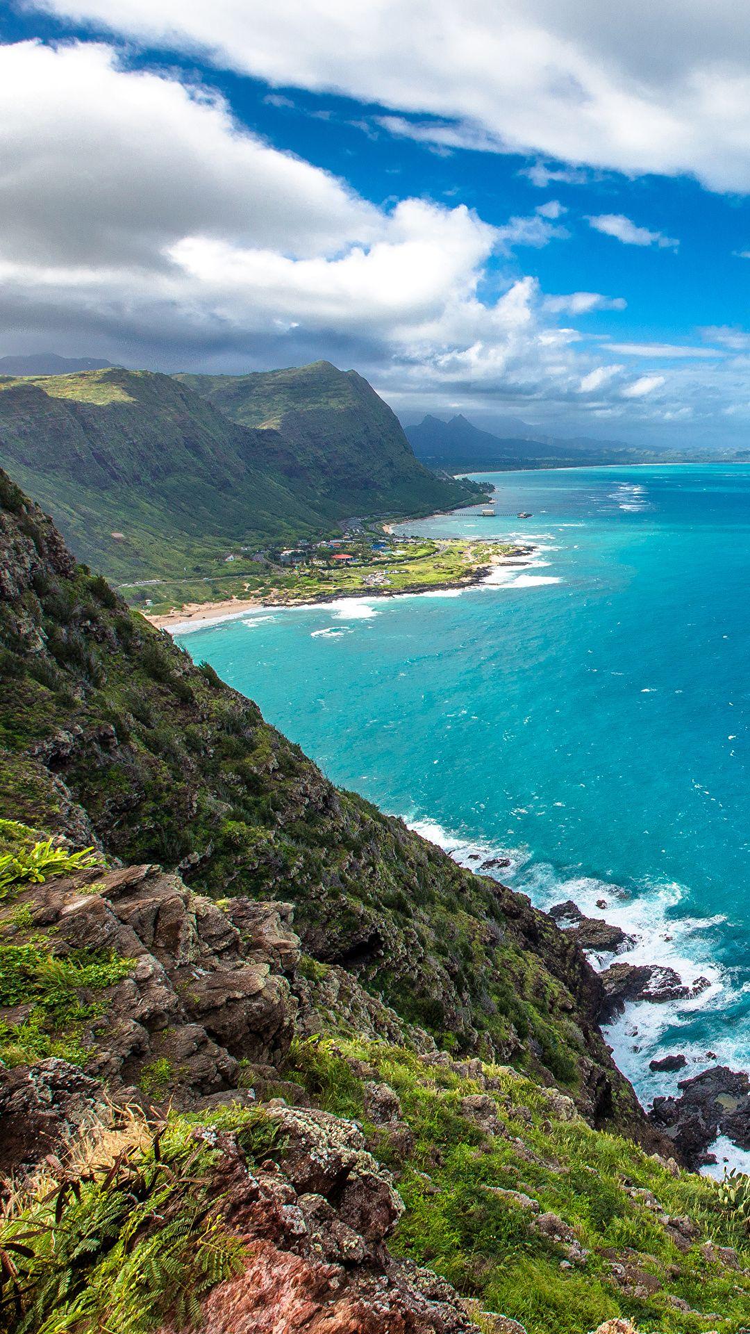 Wallpaper ID 460659  Photography Coastline Phone Wallpaper Hawaii  Coast Cloud 720x1280 free download