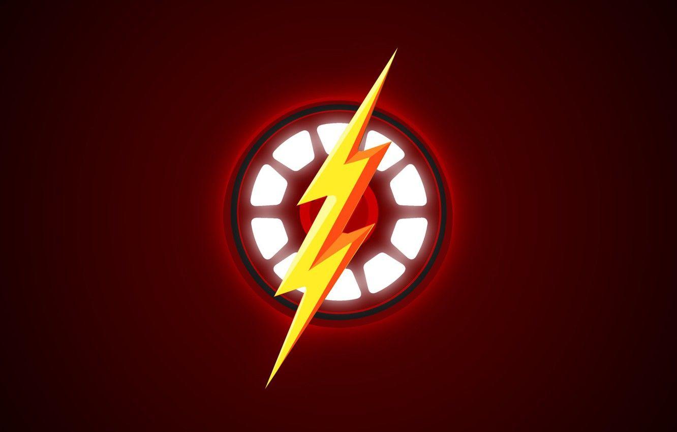 1332x850 Wallpaper red, background, Iron Man, Flash image