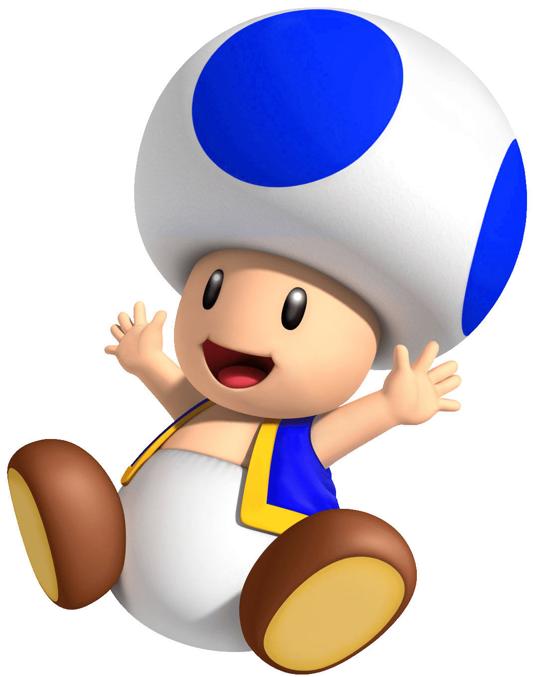 1069x1357 Super Mario Bros Blue Toad Wallpaper