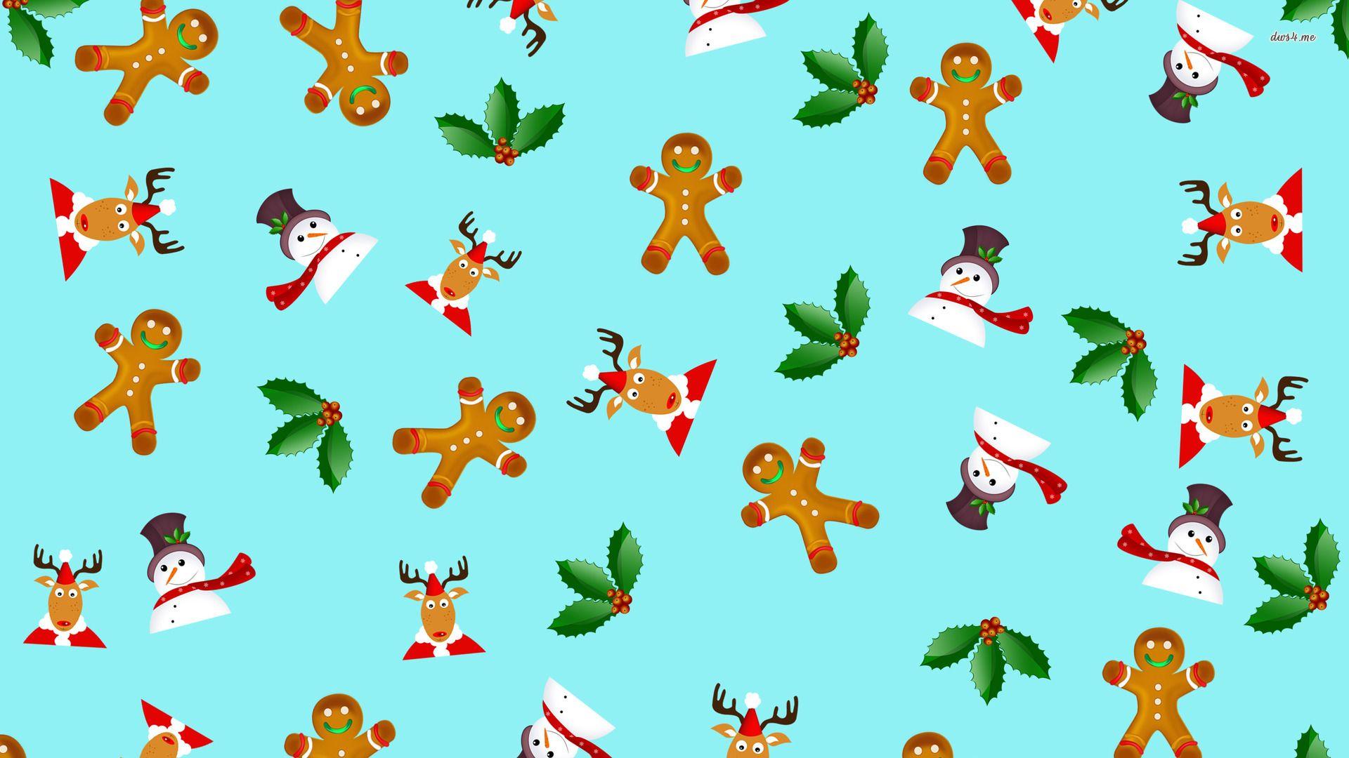 cute christmas pattern background