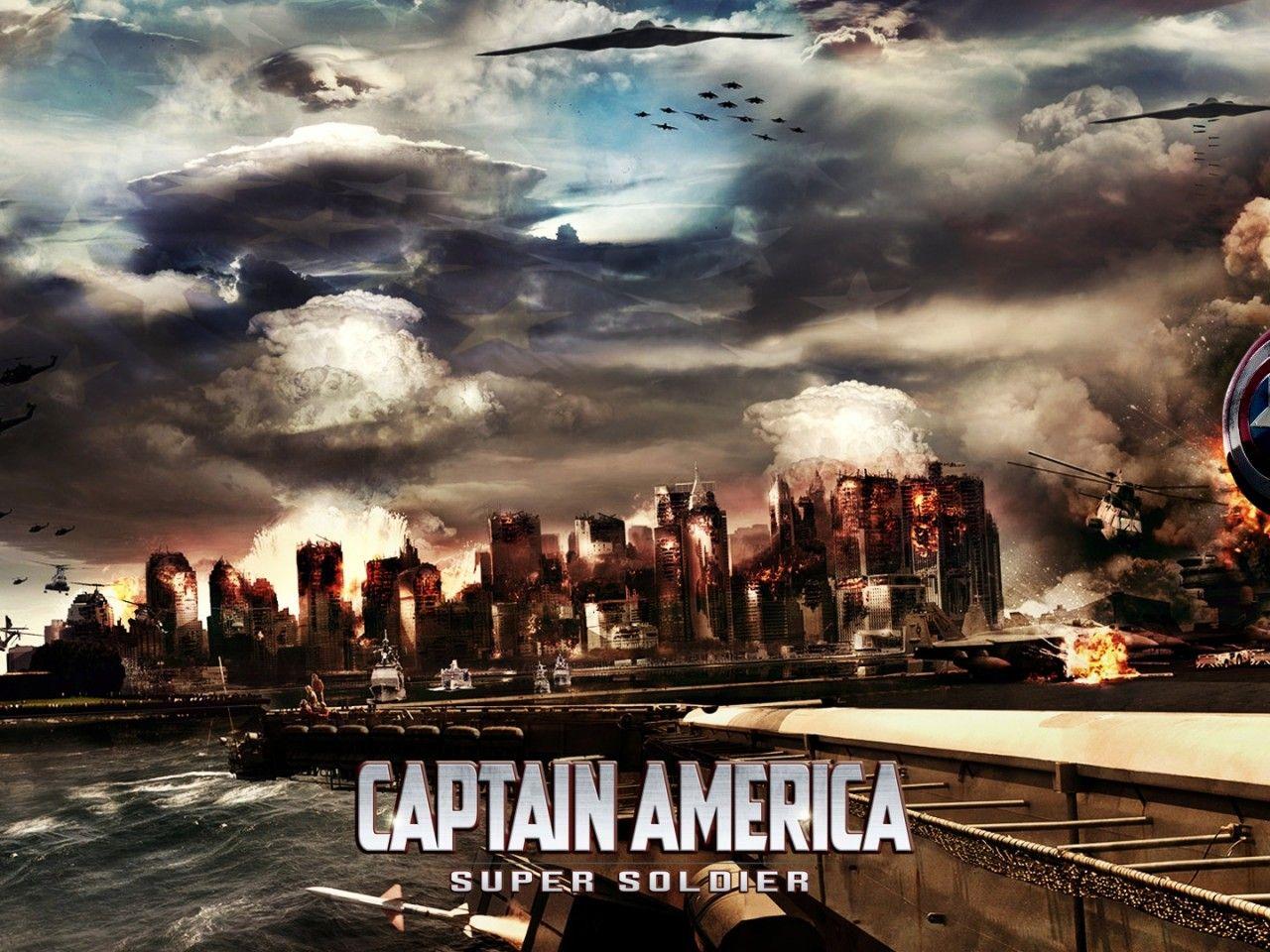 1280x960 Captain America Destruction Wallpaper