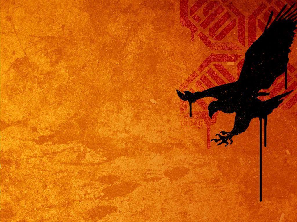 1024x768 Black And Orange Background