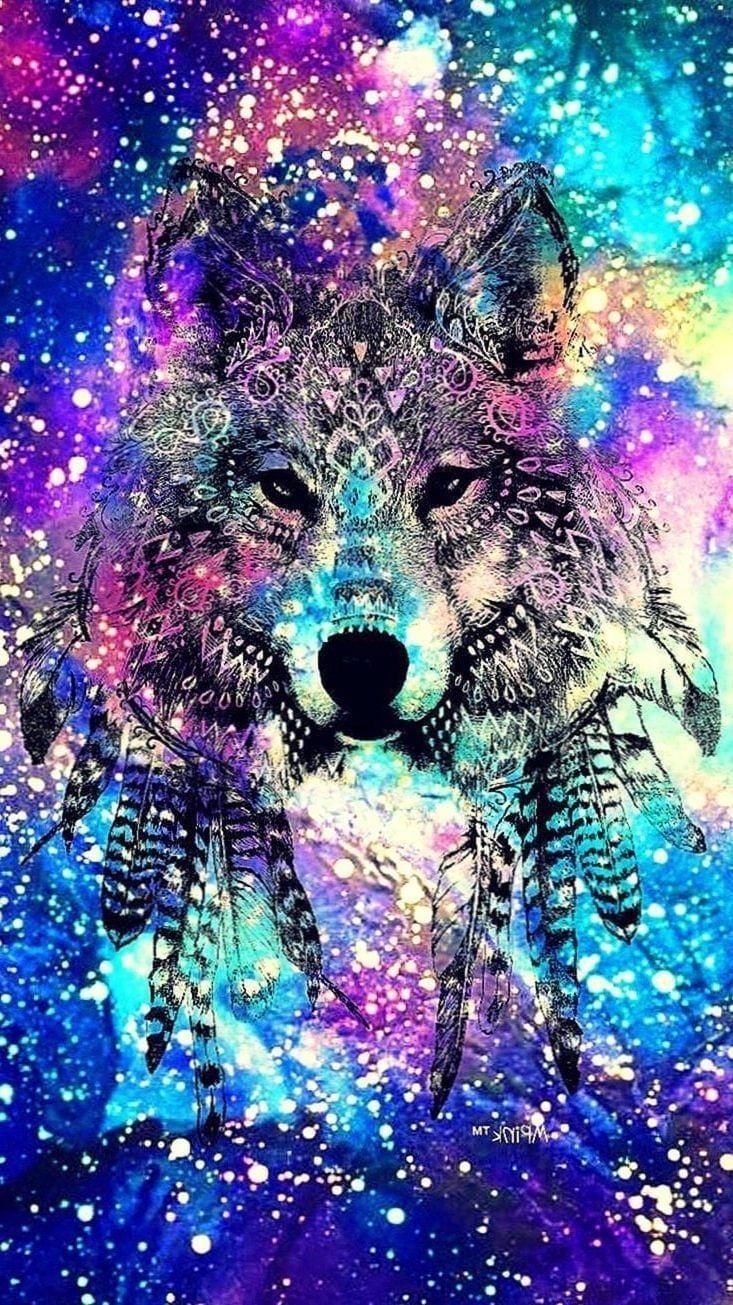 Hình nền chó sói 733x1305 Galaxy Wolf Wallpaper.Pro