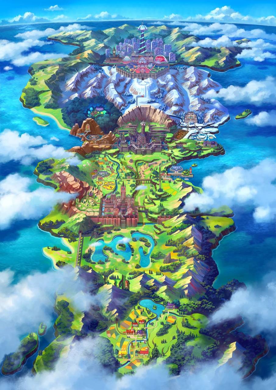 906x1280 Pokemon map Wallpaper