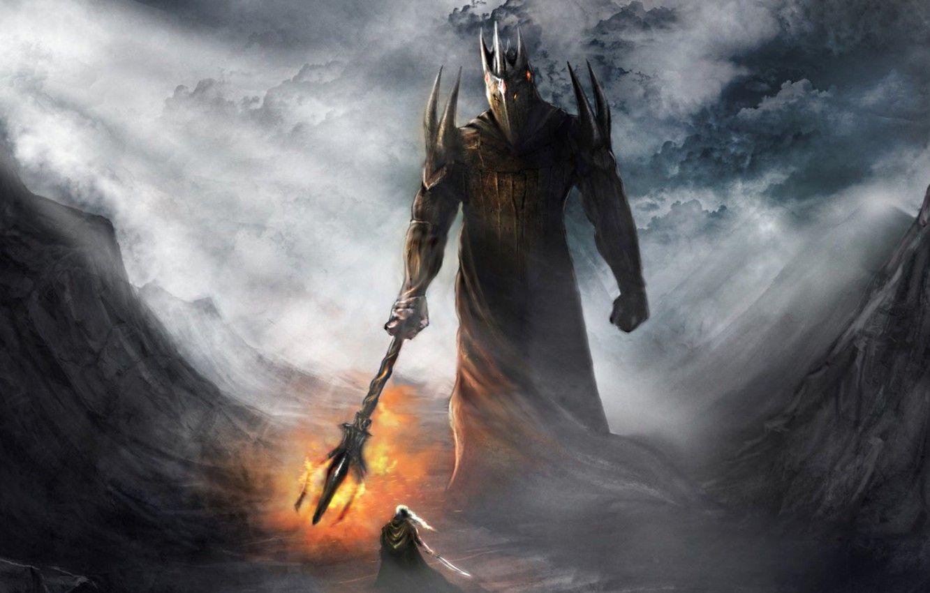 1332x850 Wallpaper The lord of the rings, morgoth, tolkien, lotr