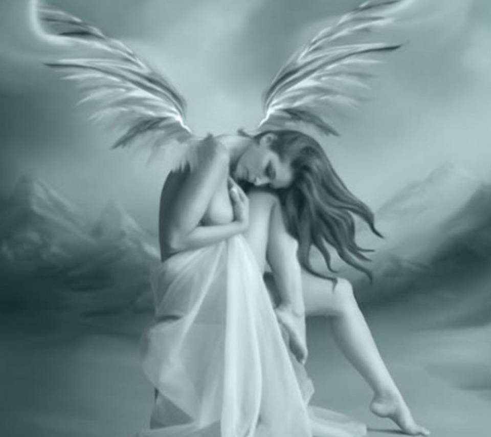 960x854 Cute Angel Wallpaper