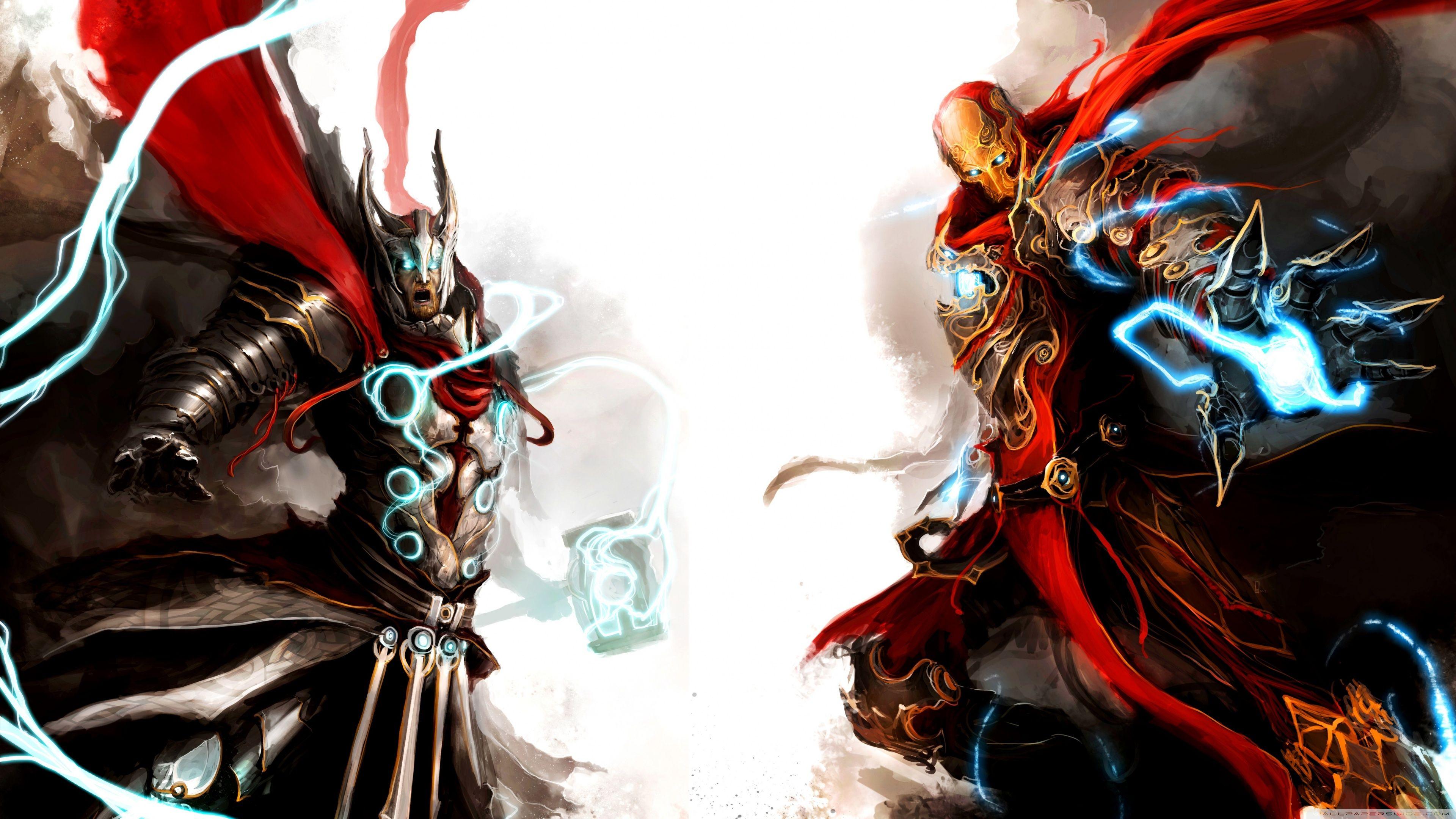 3840x2160 Iron Man And Thor Wallpaper