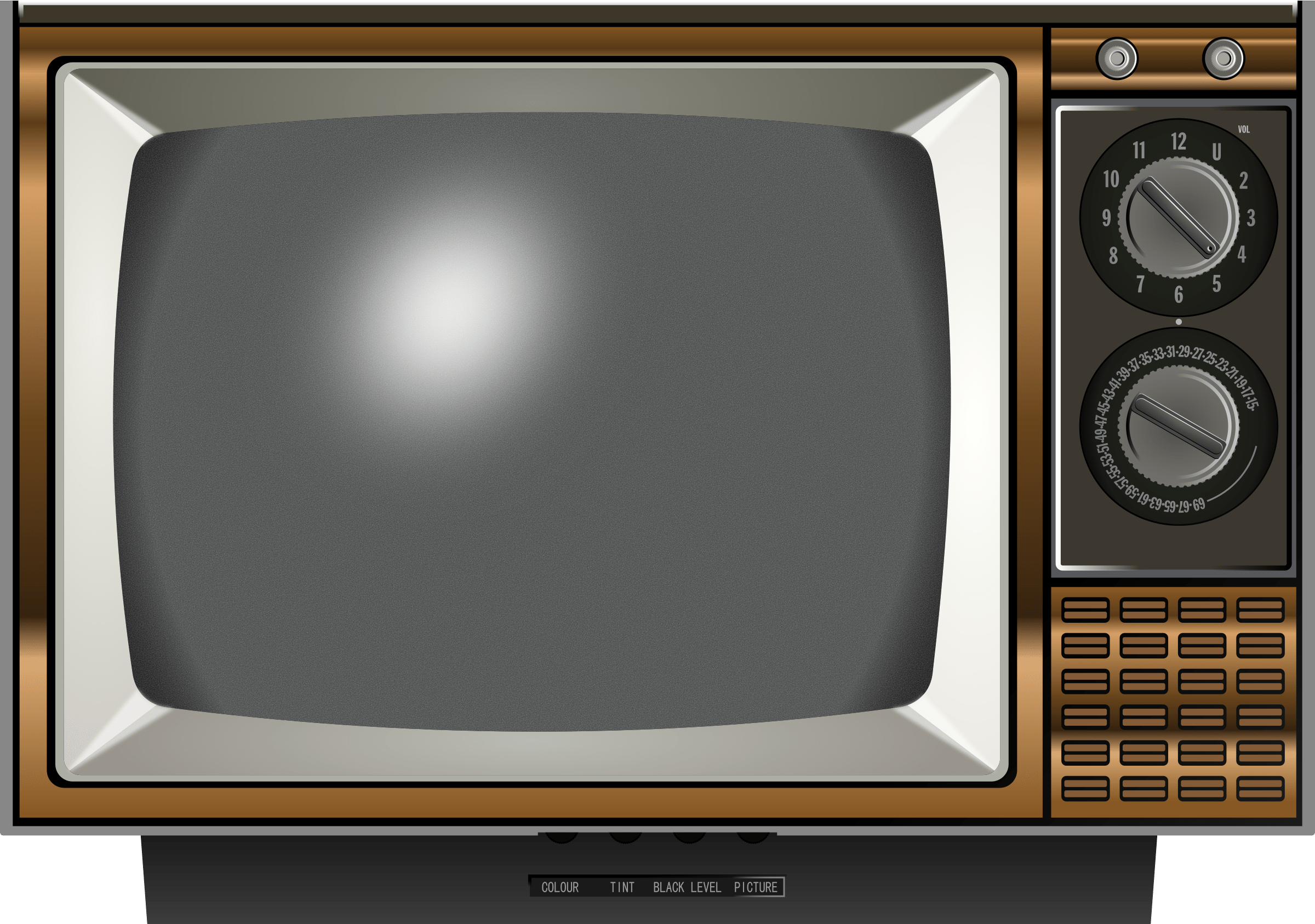 2400x1687 Old TV 2 by Firkin. sketching. Old tv, Tvs, Box tv