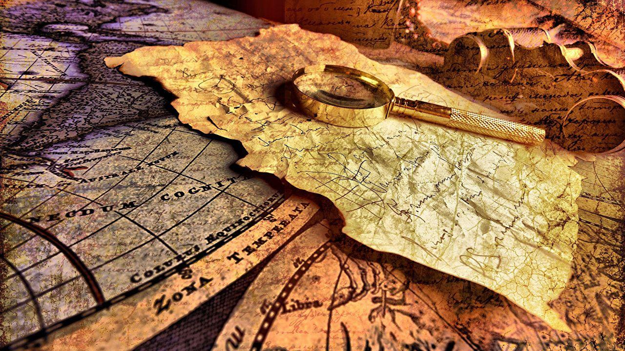 1280x720 Desktop Wallpaper magnifying glass letters paper Map Geography