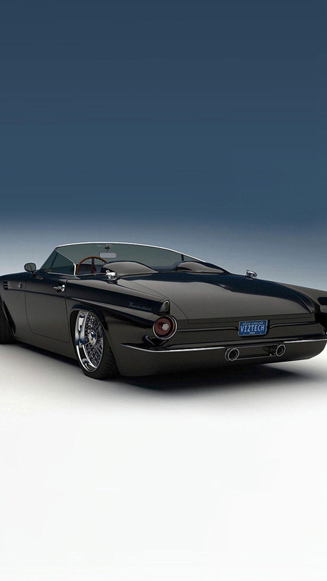 1080x1920 Ford Thunderbird 1955 Custom HD Wallpaper iPhone