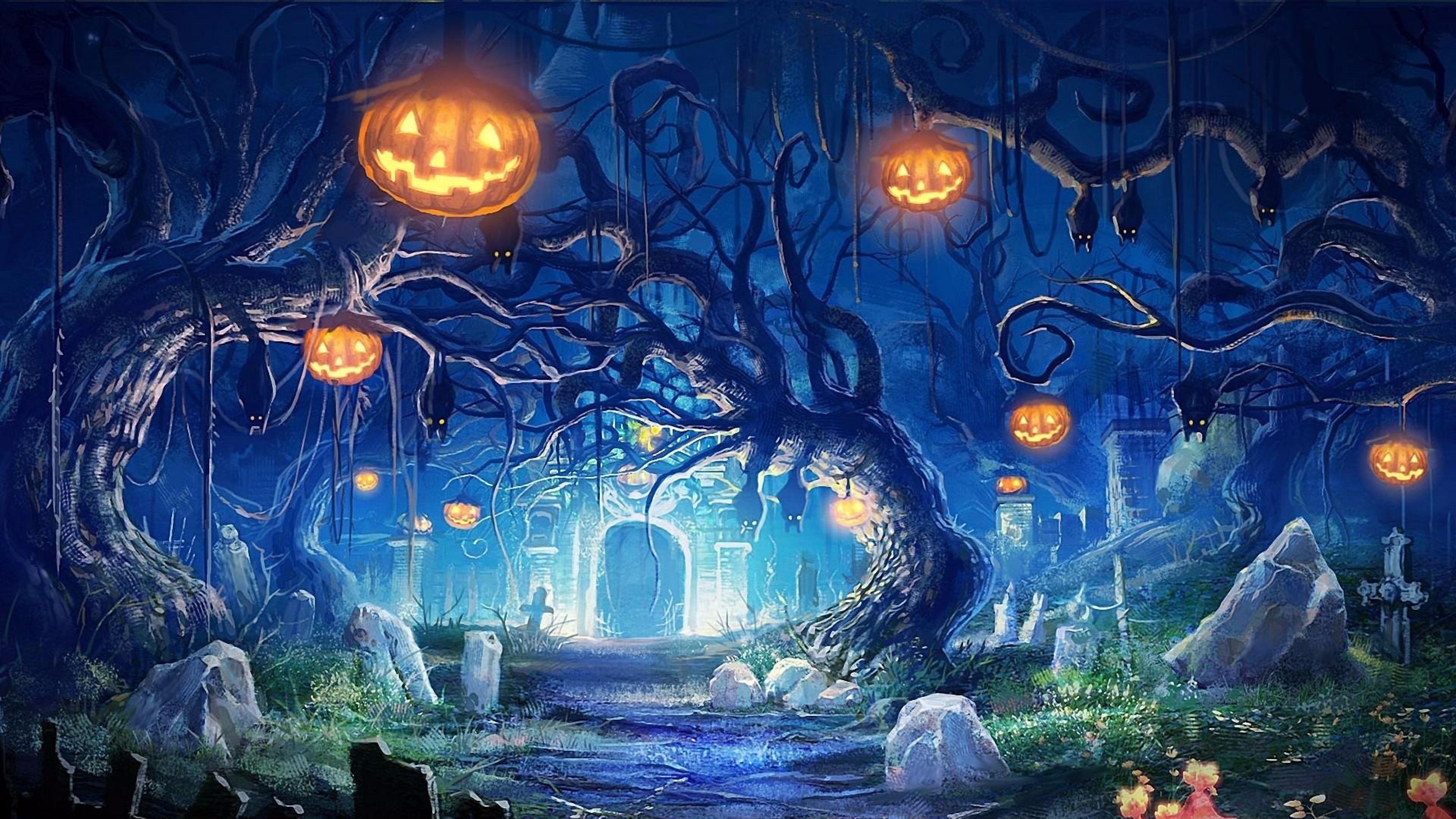 3840x2160 Top Creative Halloween 4K wallpaper