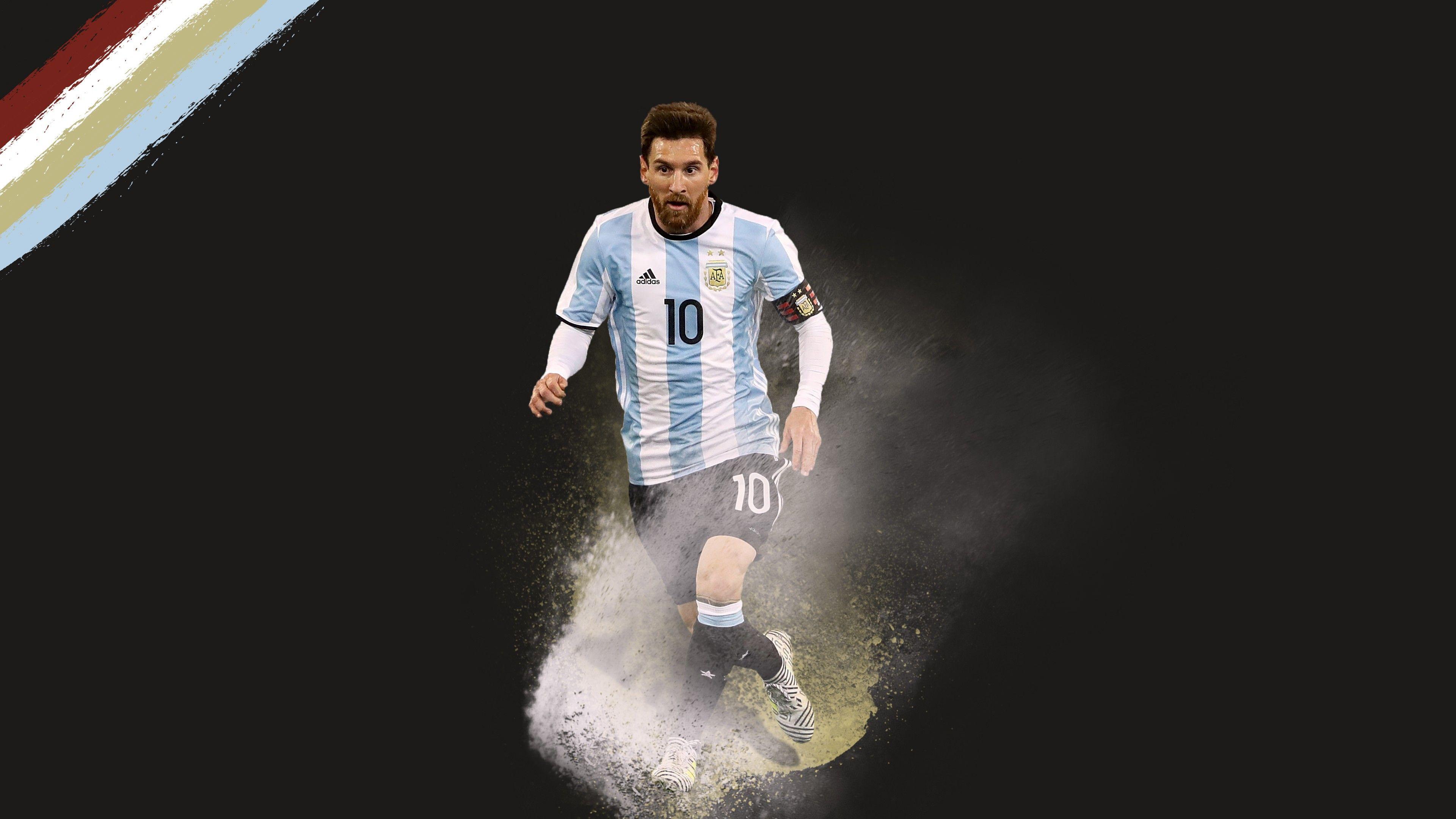 3840x2160 Hình nền Lionel Messi, bóng đá, 4k, Thể thao