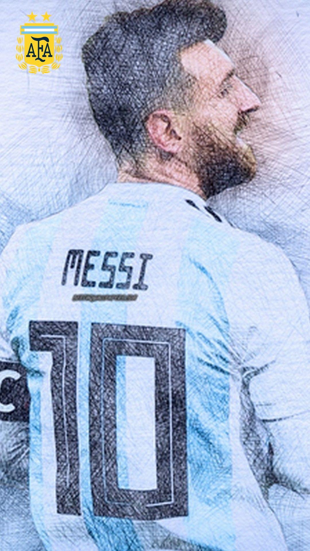 1080x1920 Hình nền iPhone X Messi Argentina.  2020 3D Hình nền iPhone