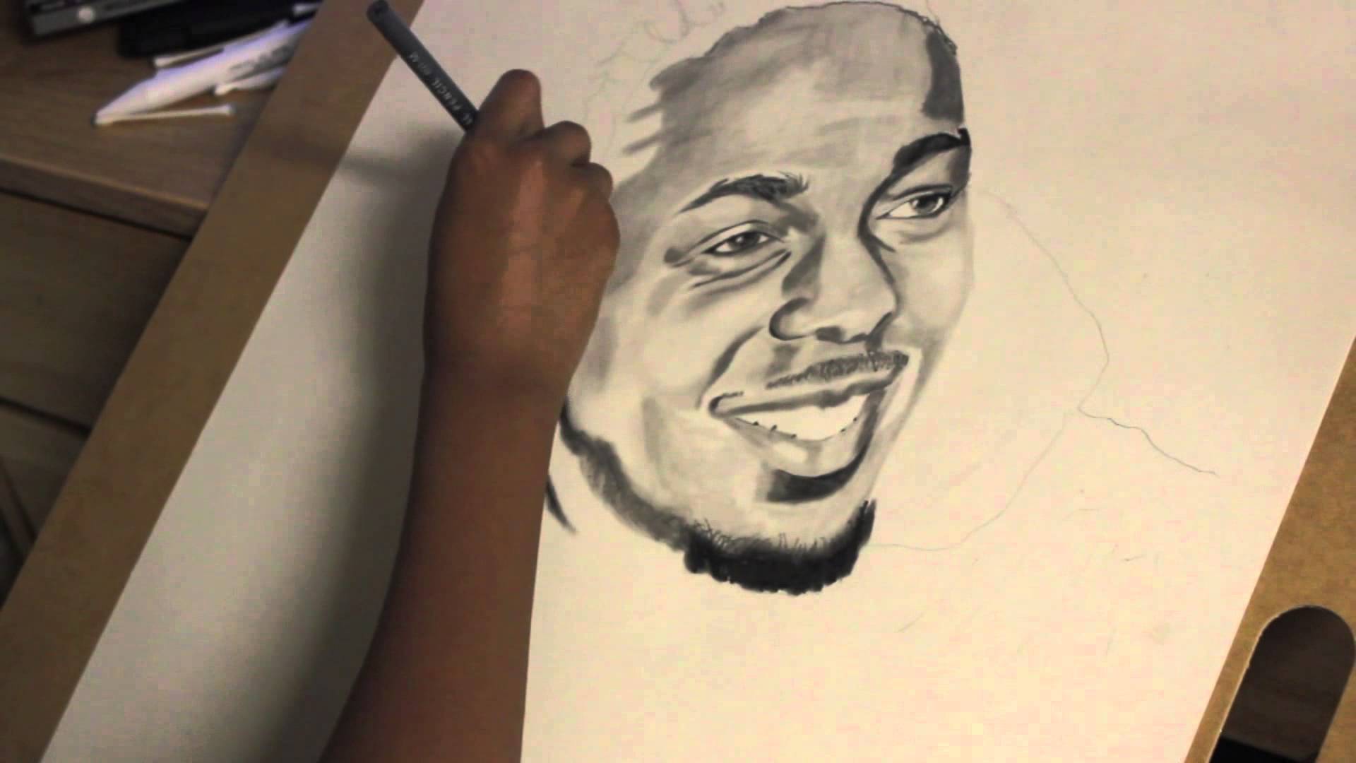 1920x1080 Kendrick Lamar speed drawing