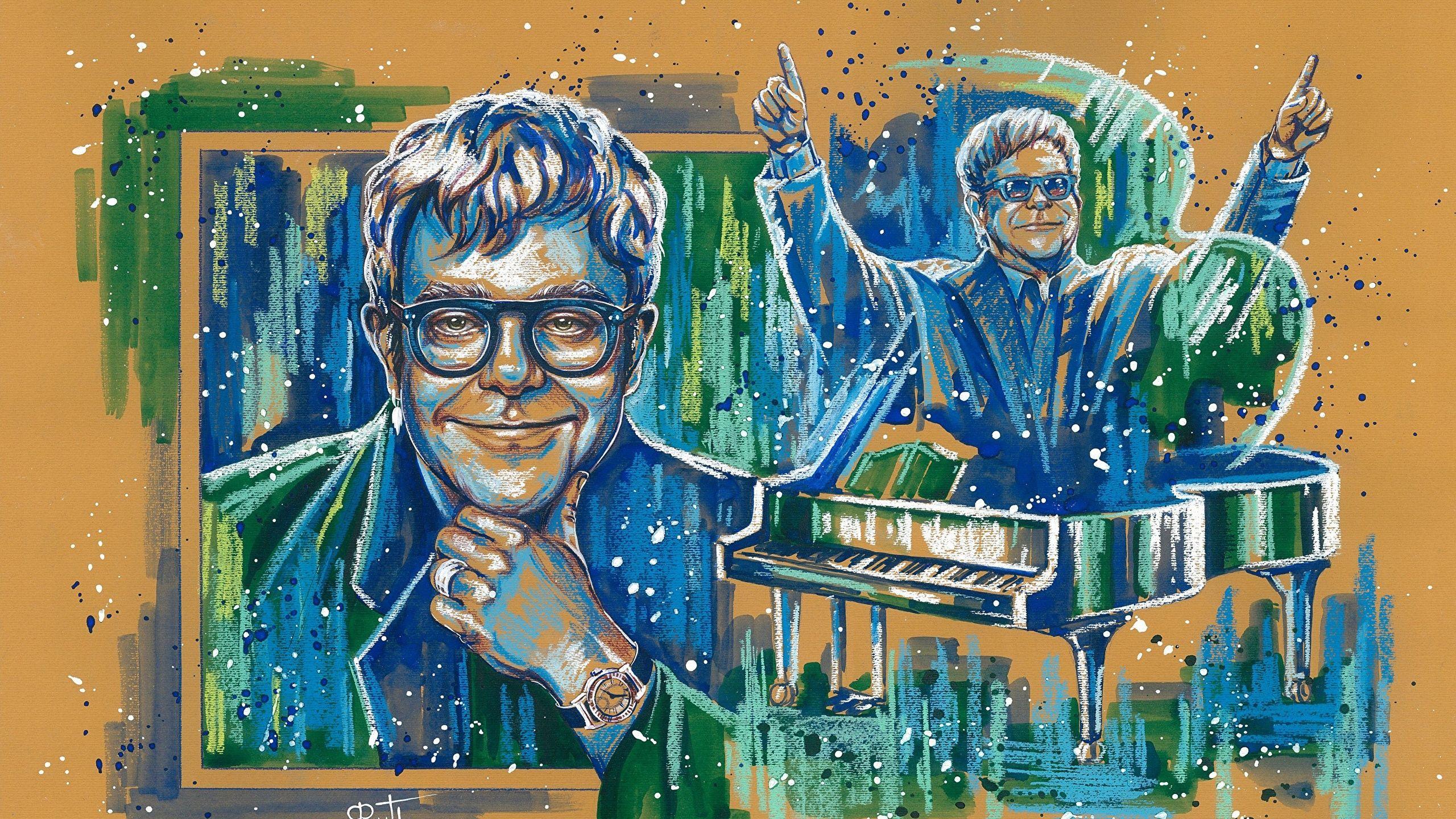 2560x1440 Elton John Wallpaper