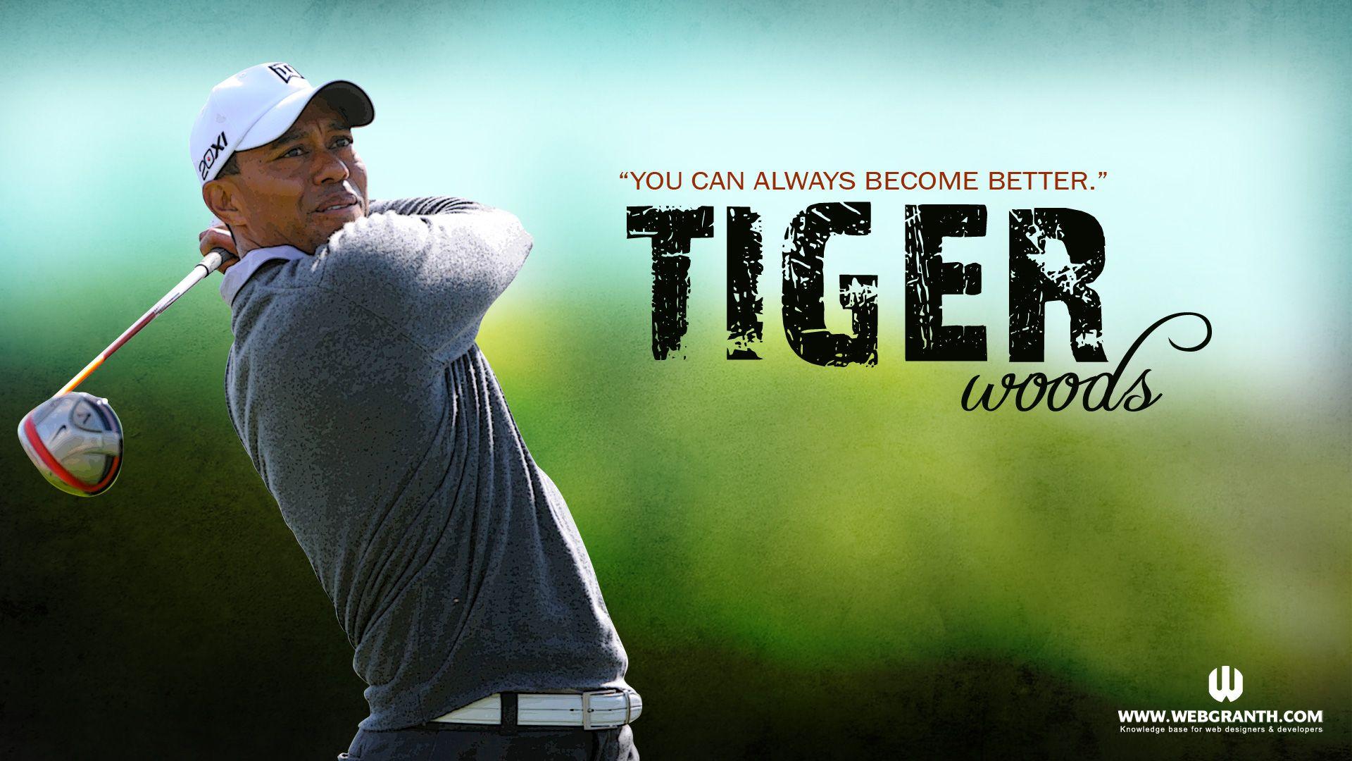1920x1080 Tiger Woods Wallpaper Quote Free Wallpaper & Background