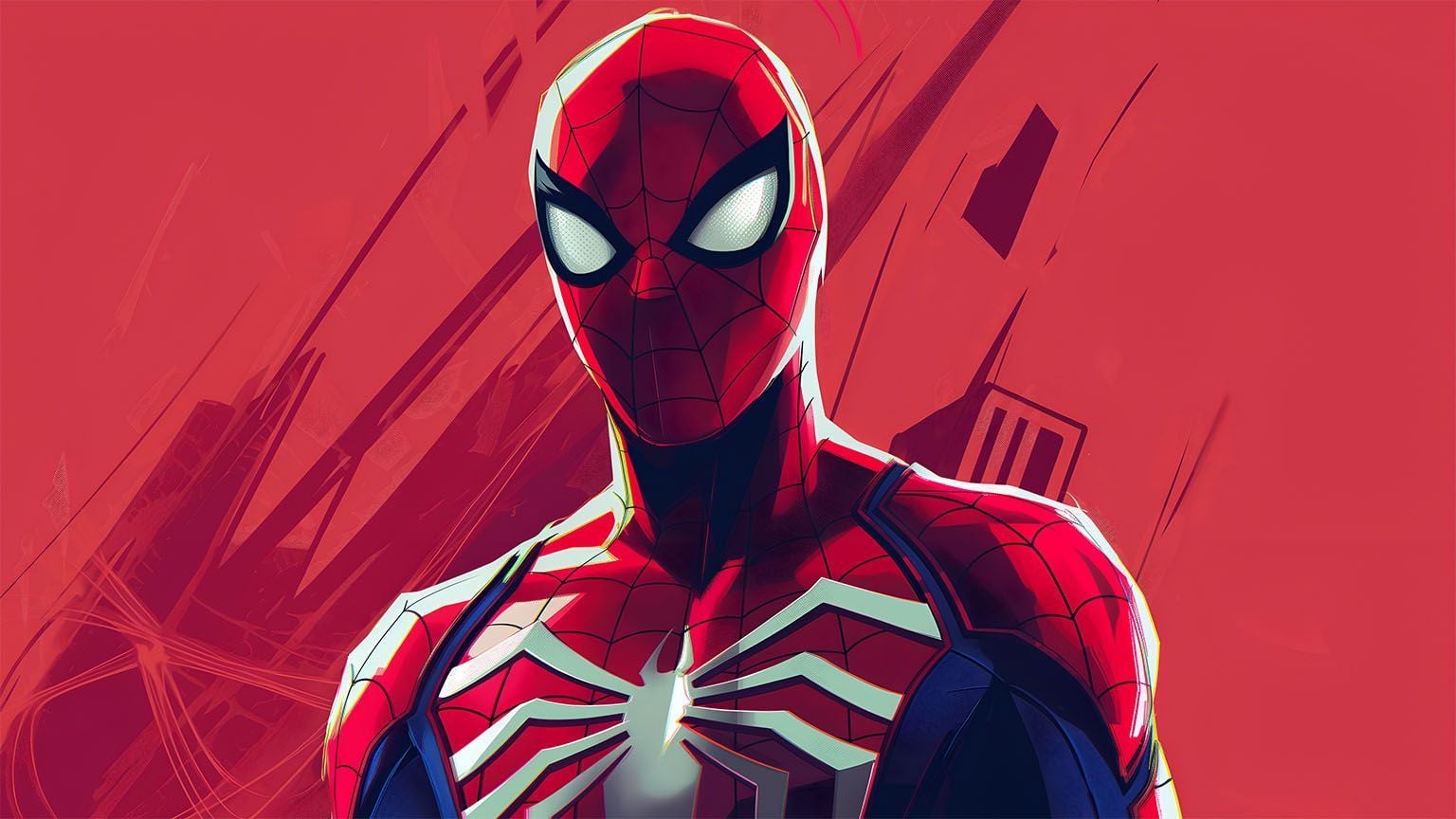 1536x864 Red Background Desktop Wallpaper