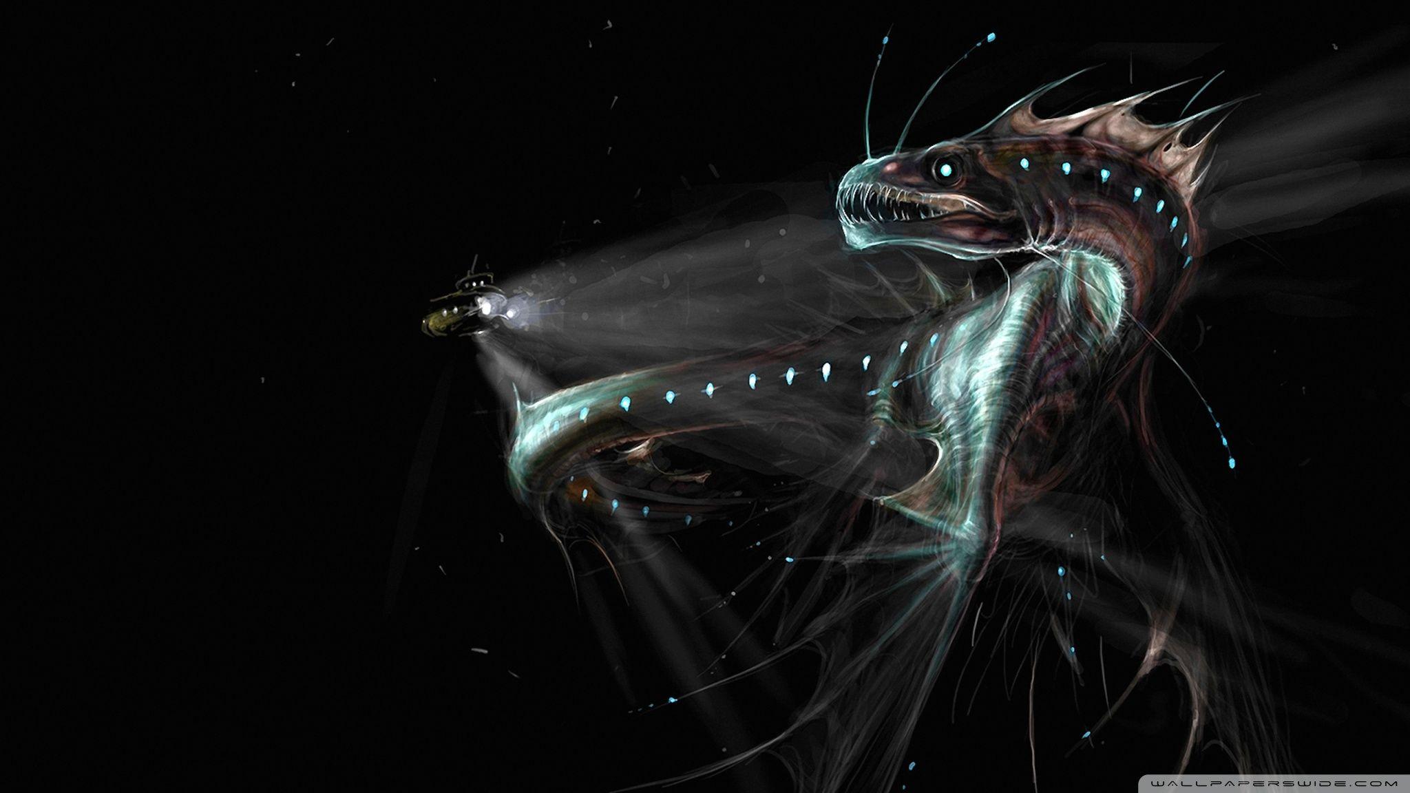 2048x1152 Deep Sea Monster ❤ 4K HD Desktop Wallpaper for 4K Ultra HD